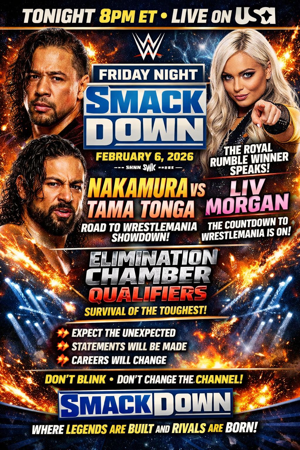 WWE Friday Night SmackDown 6th February 2026