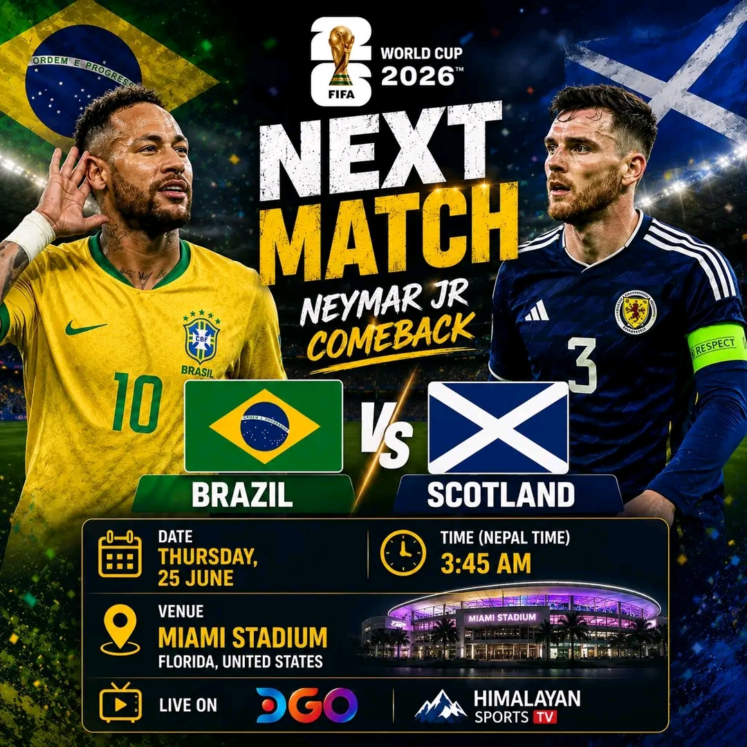 Fifa World Cup Brazil vs Scotland (2026) 25 Jun 2026 Full Match