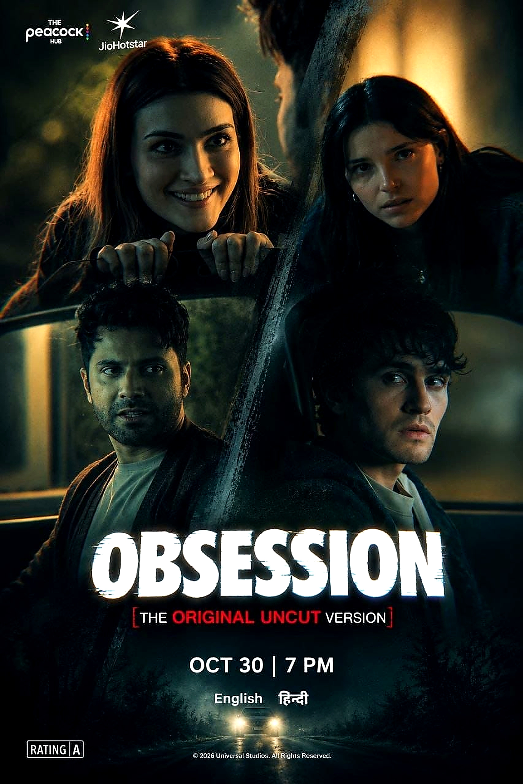 Obsession (2026) JioHotstar UNCUT Dub (KRITI SANON AND VARUN VOICE)