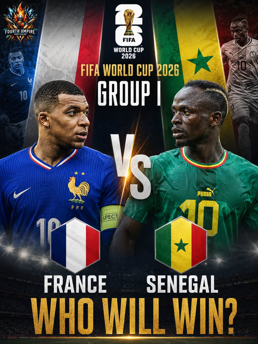2026 FIFA World Cup (2026) France vs Senegal - 17 June 2026