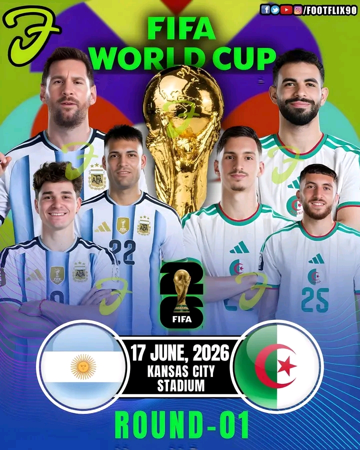 FIFA World Cup (2026) Argentina vs Algeria 17 June 2026