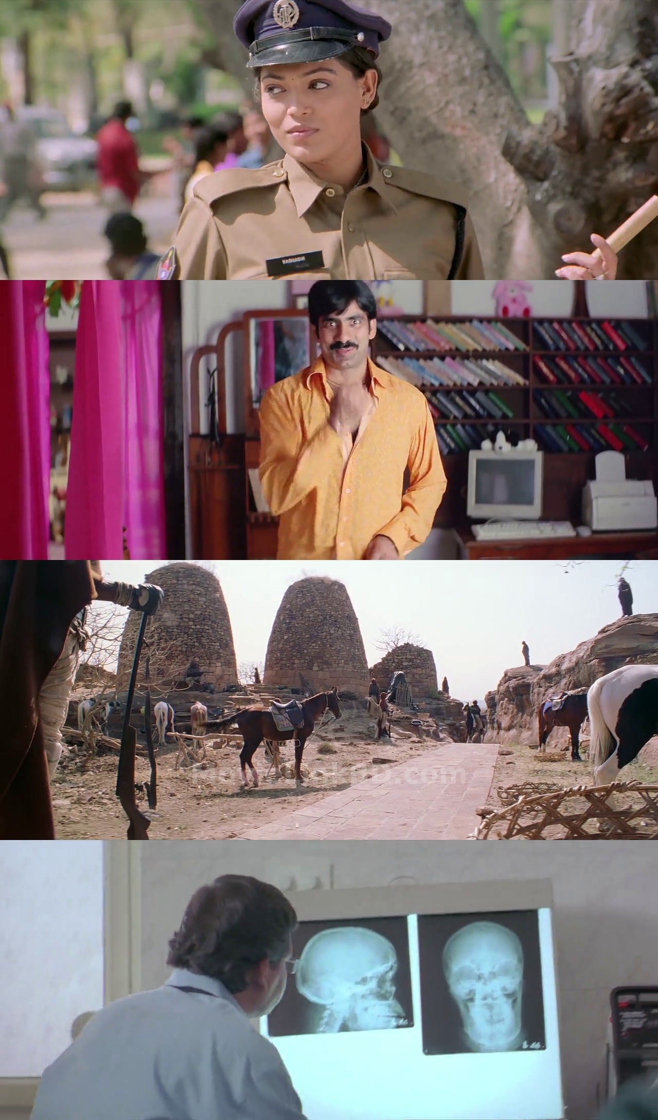 Screenshot of Vikramarkudu (2006) &bull; Telugu + Hindi on MovieLinkBD