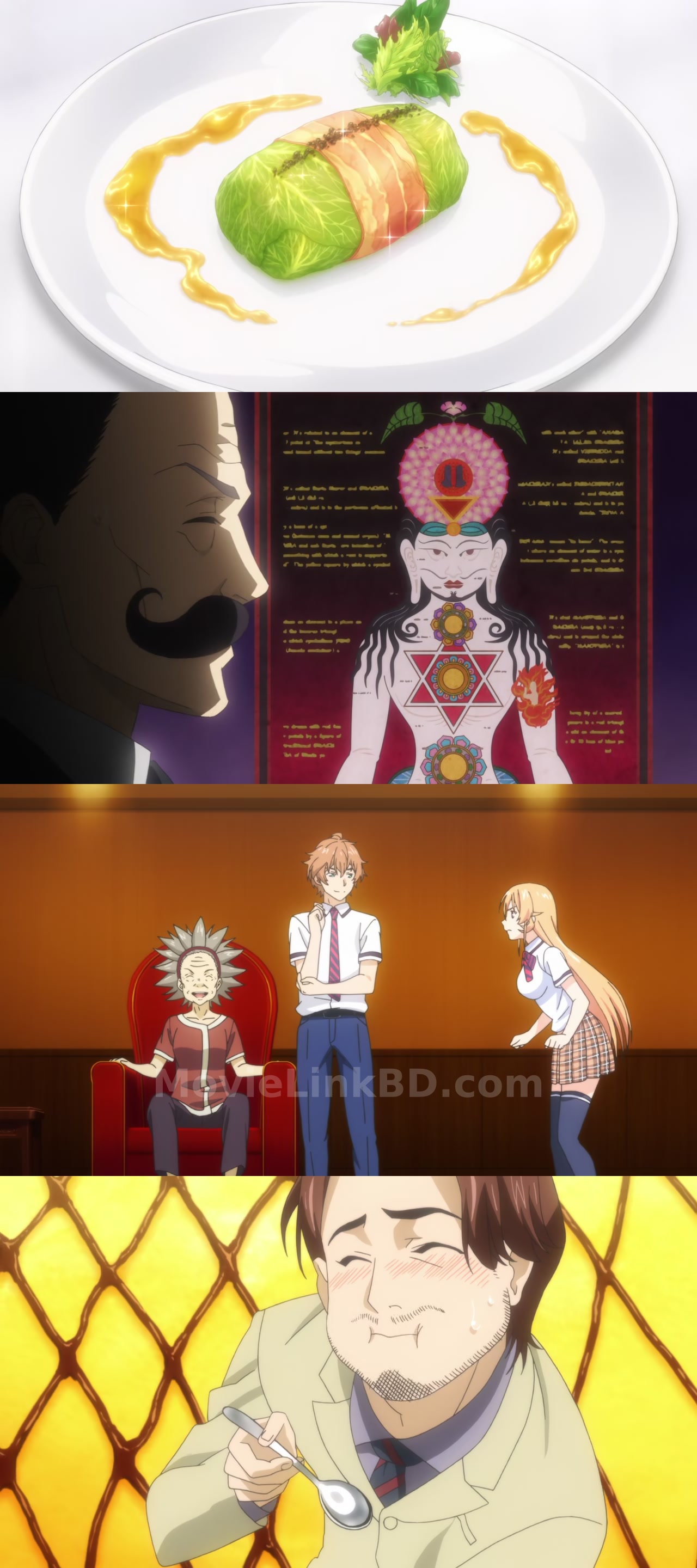 Screenshot of Food Wars: Shokugeki no Soma  Season 1 Complete (2015) &bull; English + Hindi on MovieLinkBD