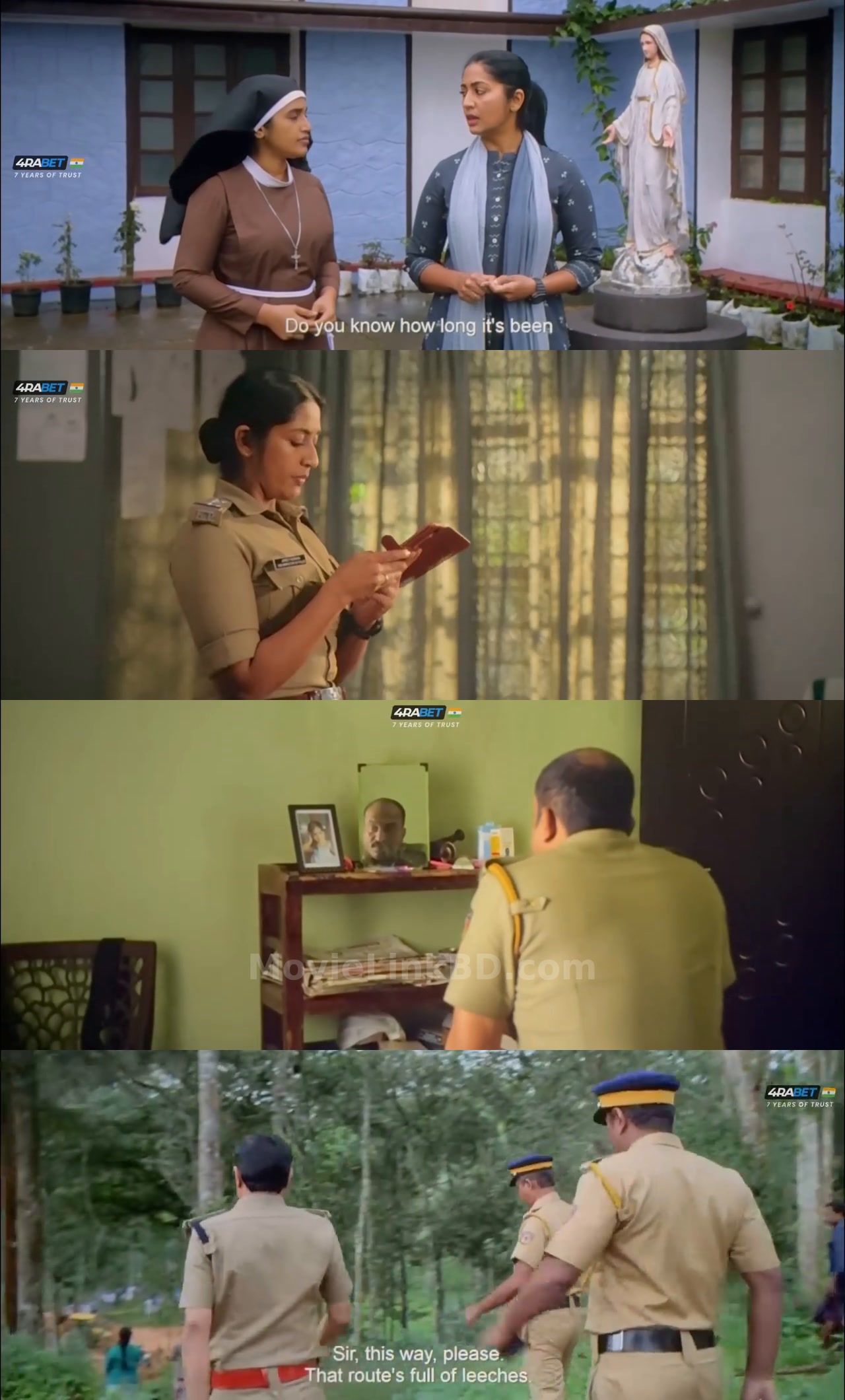 Screenshot of Pathirathri  HDTS [Best Quality Print] (2025) &bull; Unofficial Hindi Dubbed on MovieLinkBD