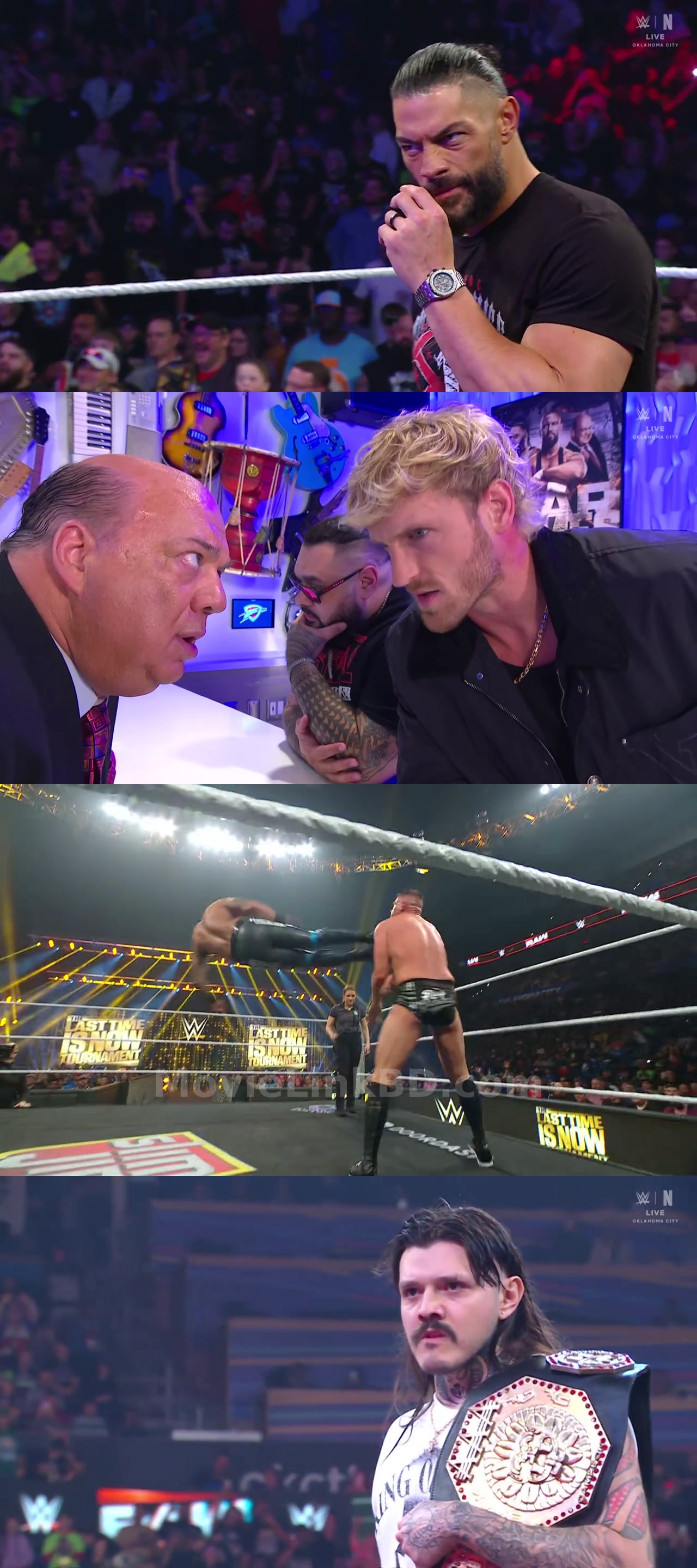 Screenshot of WWE Monday Night Raw (8th-December 2025) &bull; Hindi + English on MovieLinkBD