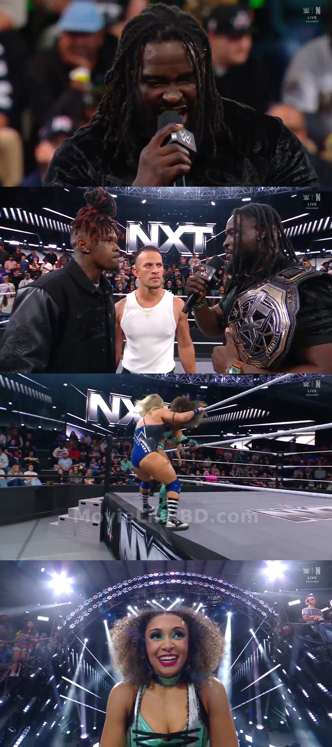 Screenshot of WWE NXT Live (9th December 2025) &bull; Hindi + English on MovieLinkBD