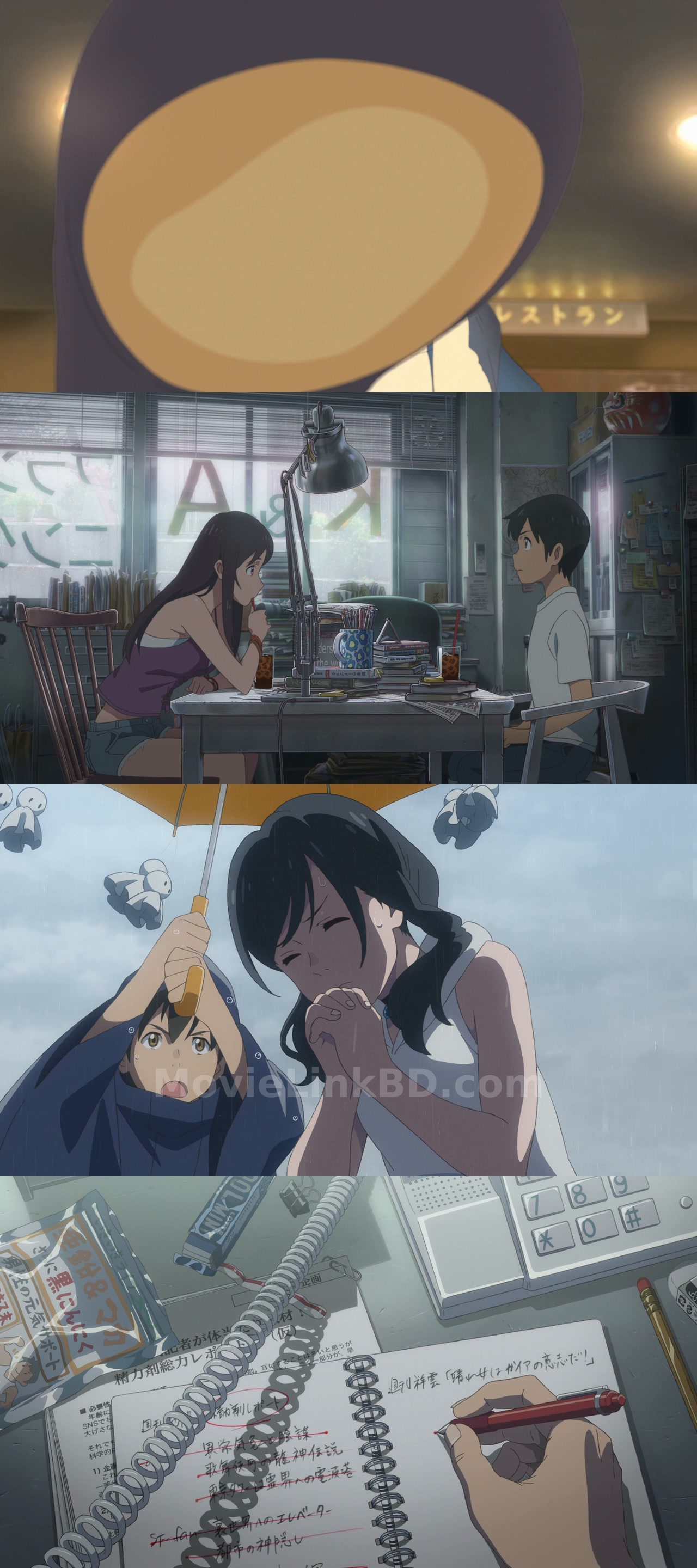 Screenshot of Weathering with You  Full HD Hindi ORG (2019) &bull; Hindi + Japanese + Dual Audio on MovieLinkBD