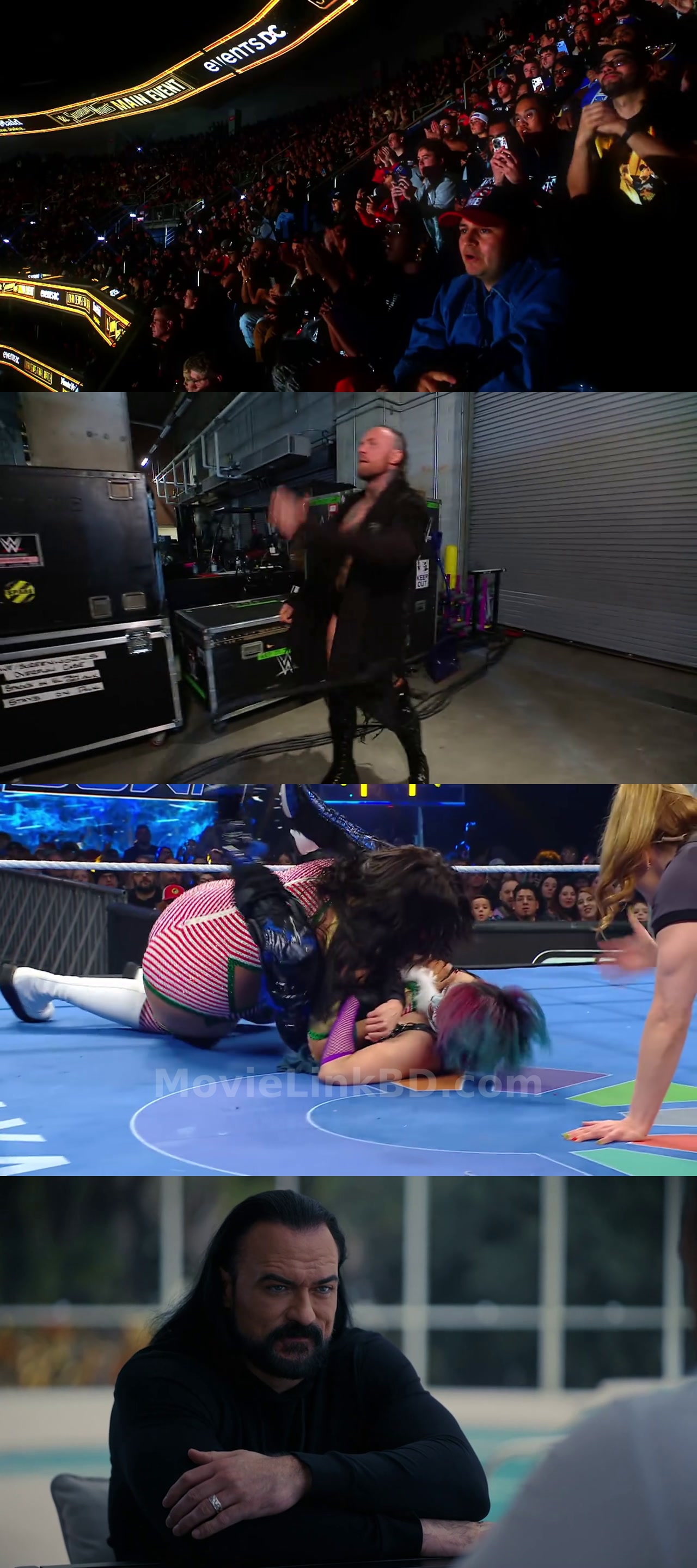 Screenshot of WWE Friday Night SmackDown (19th December 2025) &bull; Hindi + English on MovieLinkBD