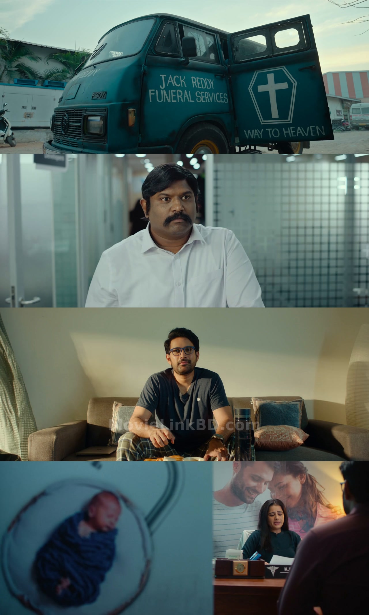 Screenshot of Santhana Prapthirasthu  Full HD Hindi ORG (2025) &bull; Hindi + Telugu + Dual Audio on MovieLinkBD