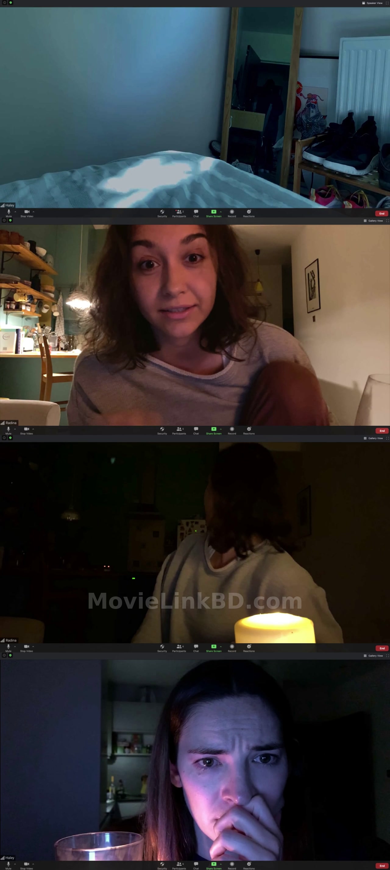 Screenshot of Host (2020) &bull; English + Hindi on MovieLinkBD