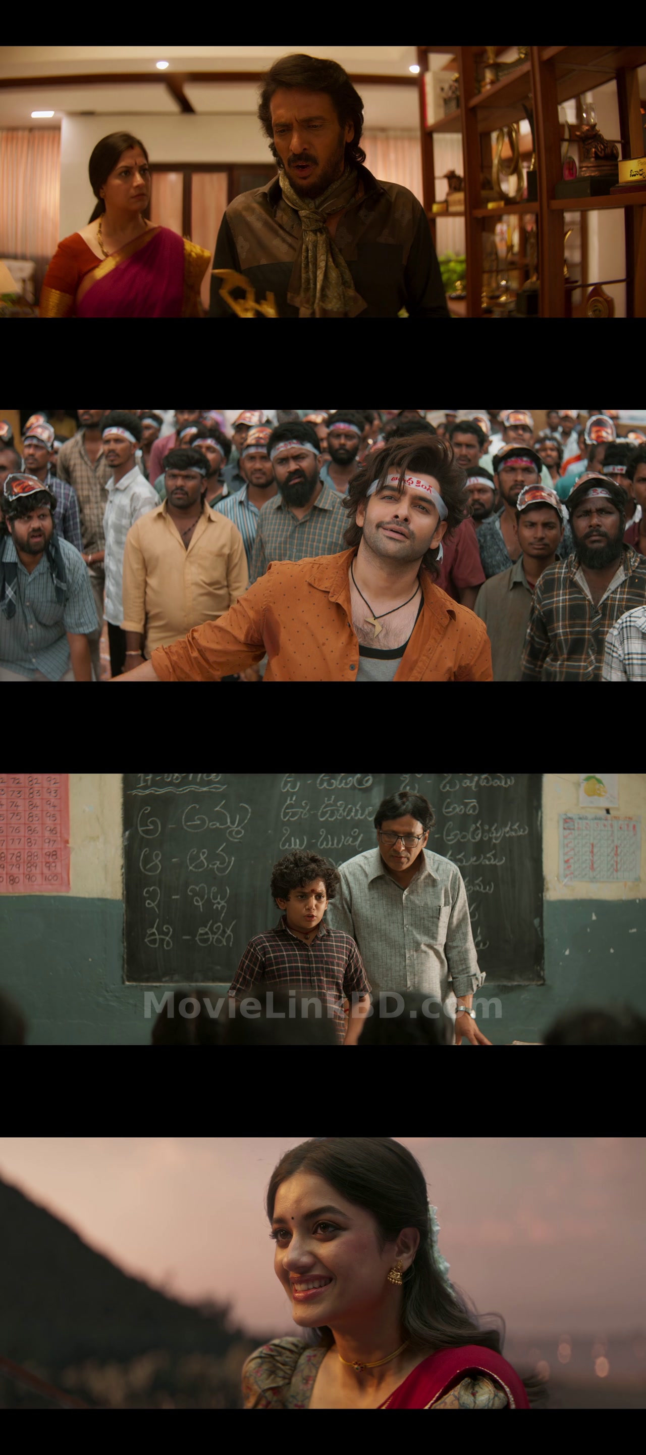 Screenshot of Andhra King Taluka  HD Hindi ORG (2025) &bull; Telugu + Hindi on MovieLinkBD