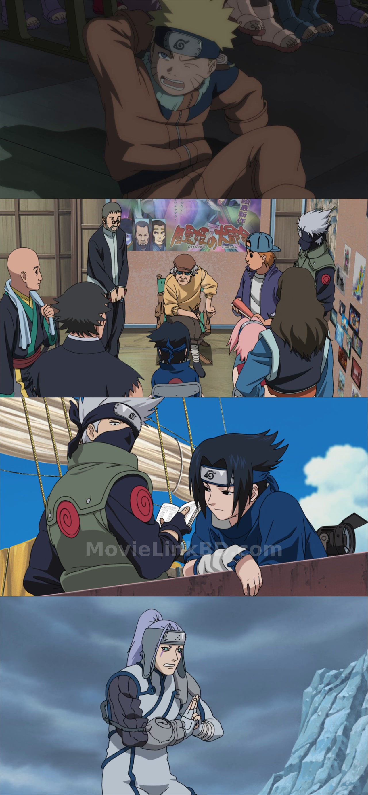 Screenshot of Naruto the Movie: Ninja Clash in the Land of Snow (2004) &bull; Hindi + Japanese + English on MovieLinkBD