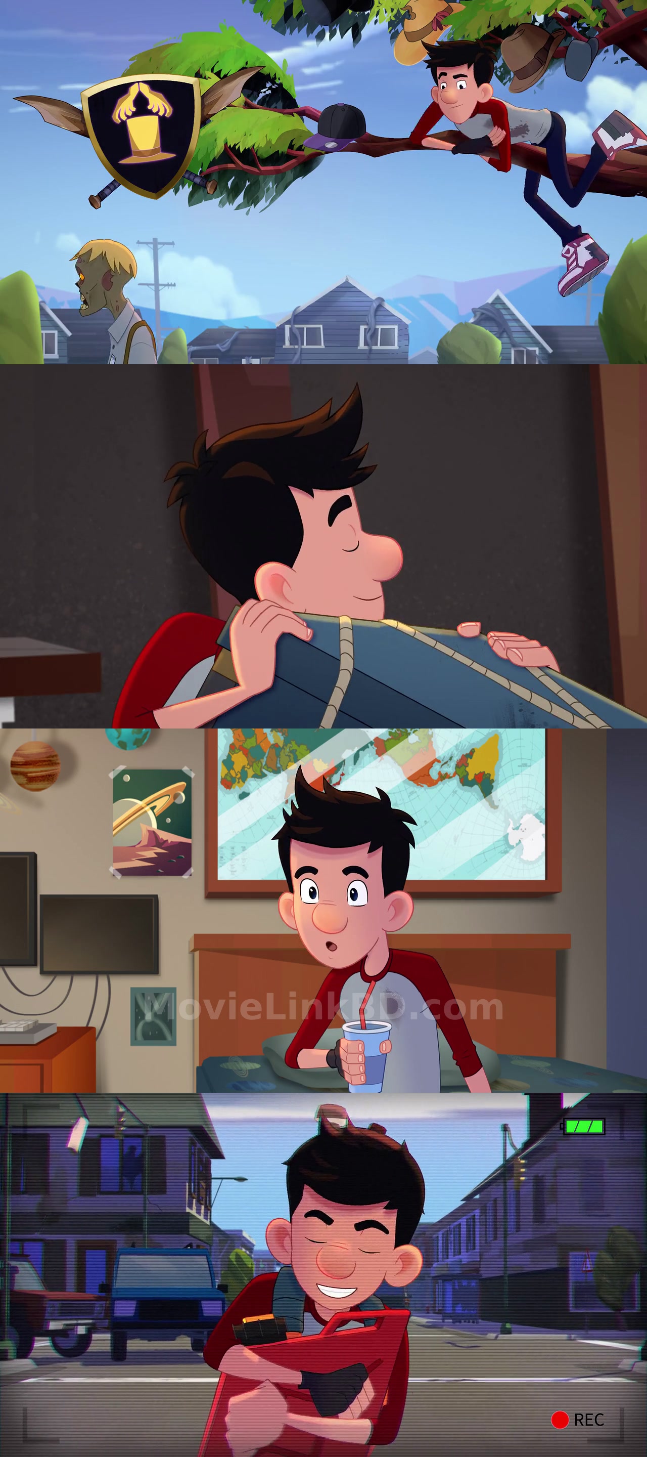 Screenshot of The Last Kids on Earth (2019&ndash;2021) [ Season 1-3 ] Complete &bull; English + Dual Audio + Hindi on MovieLinkBD