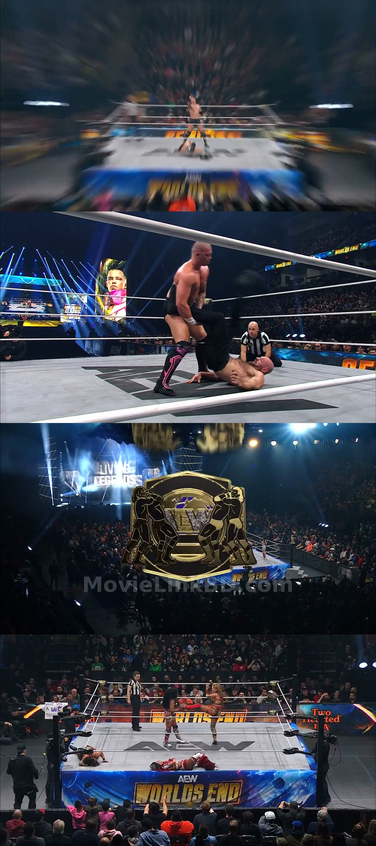 Screenshot of AEW Worlds End  12 27 PPV Live (2025) &bull; English on MovieLinkBD