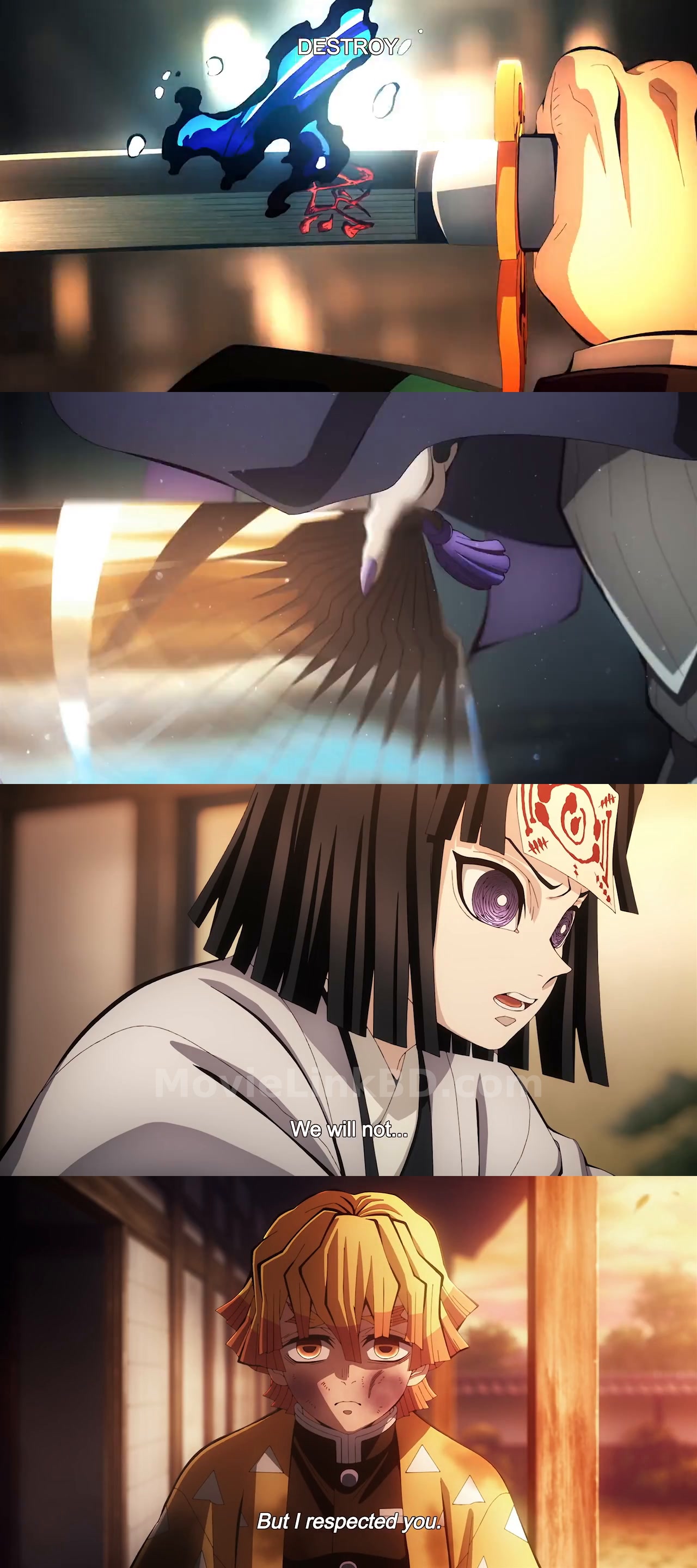 Screenshot of Demon Slayer: Kimetsu no Yaiba Infinity Castle  - HQ Hindi Dubbed (2025) &bull; Hindi + English + Japanese on MovieLinkBD