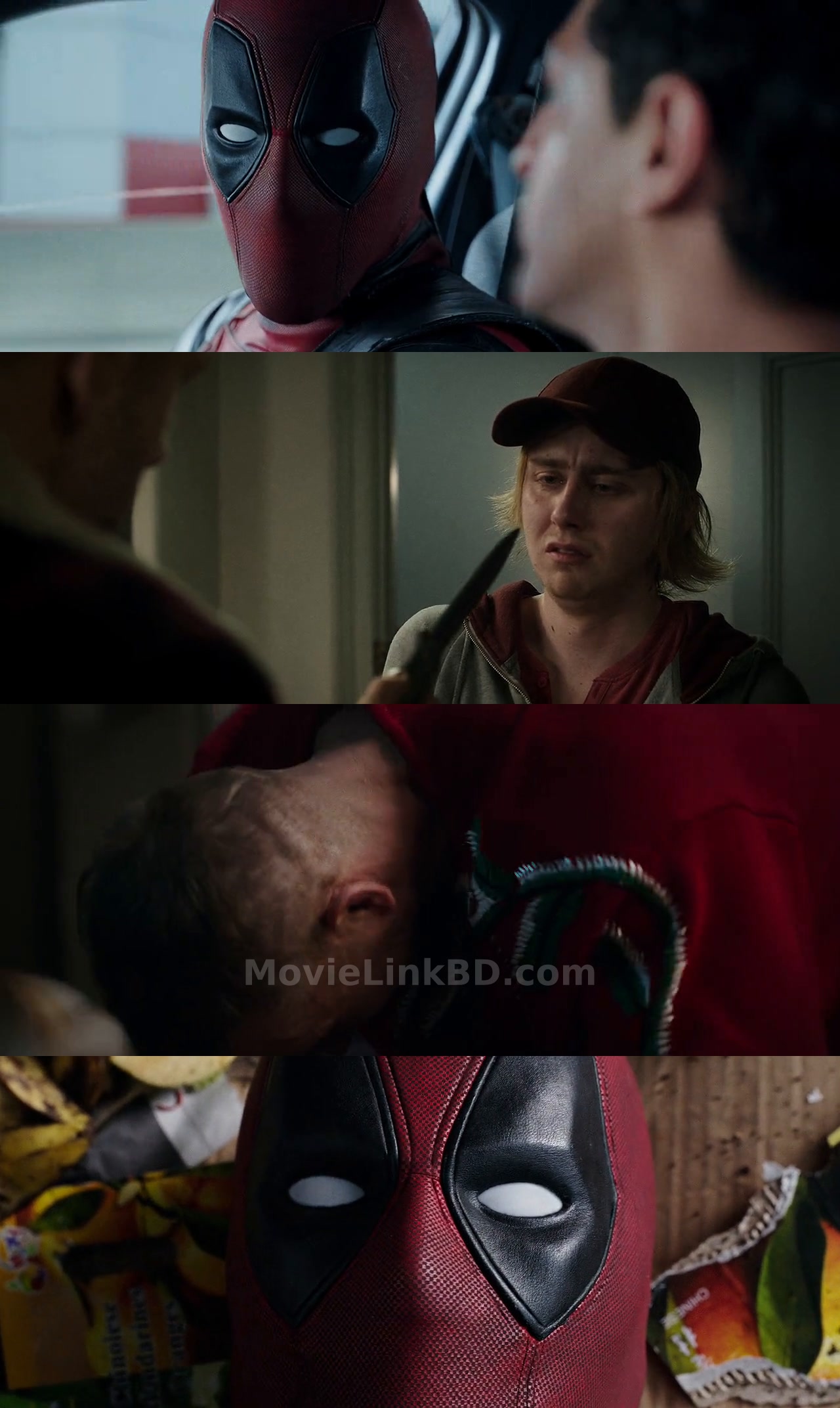 Screenshot of Deadpool (2016) &bull; Hindi + English on MovieLinkBD