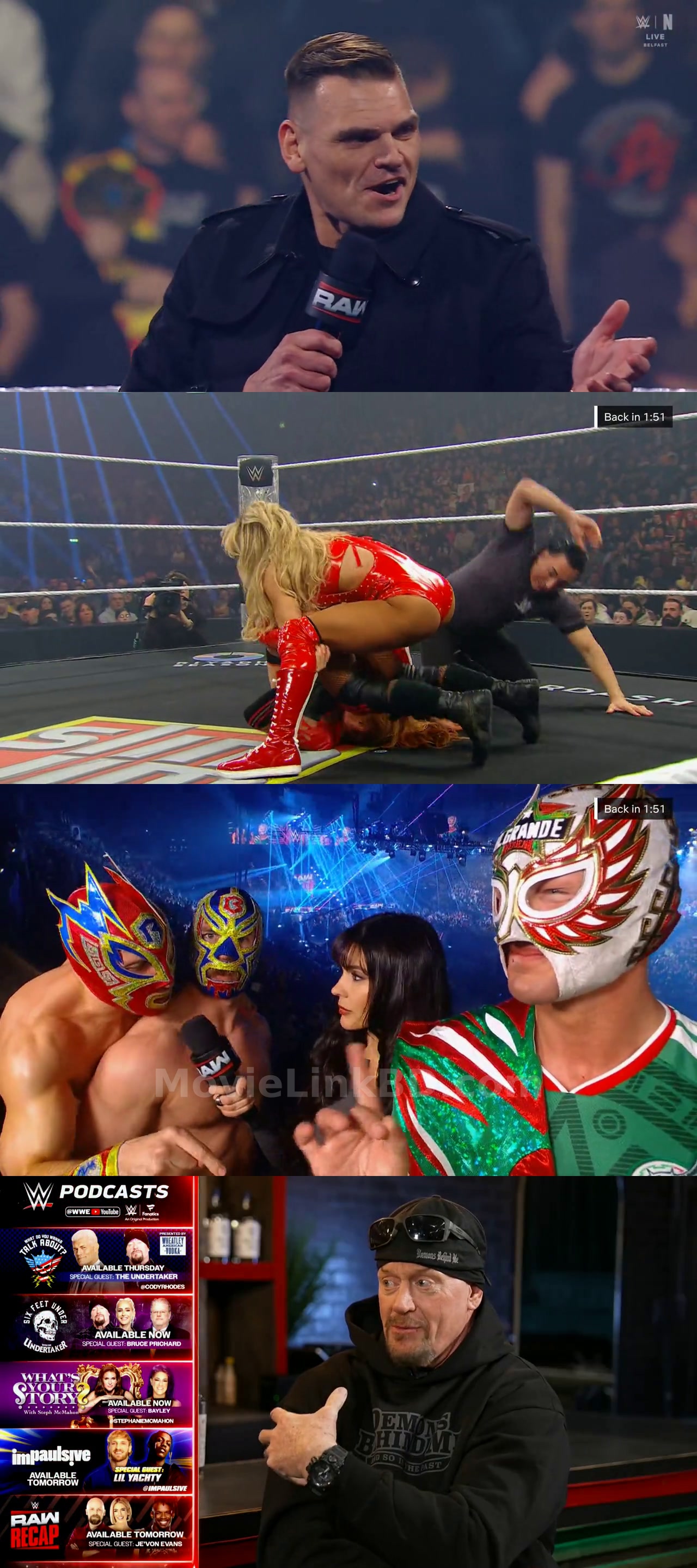 Screenshot of WWE Monday Night Raw (19th-January 2026) &bull; English on MovieLinkBD