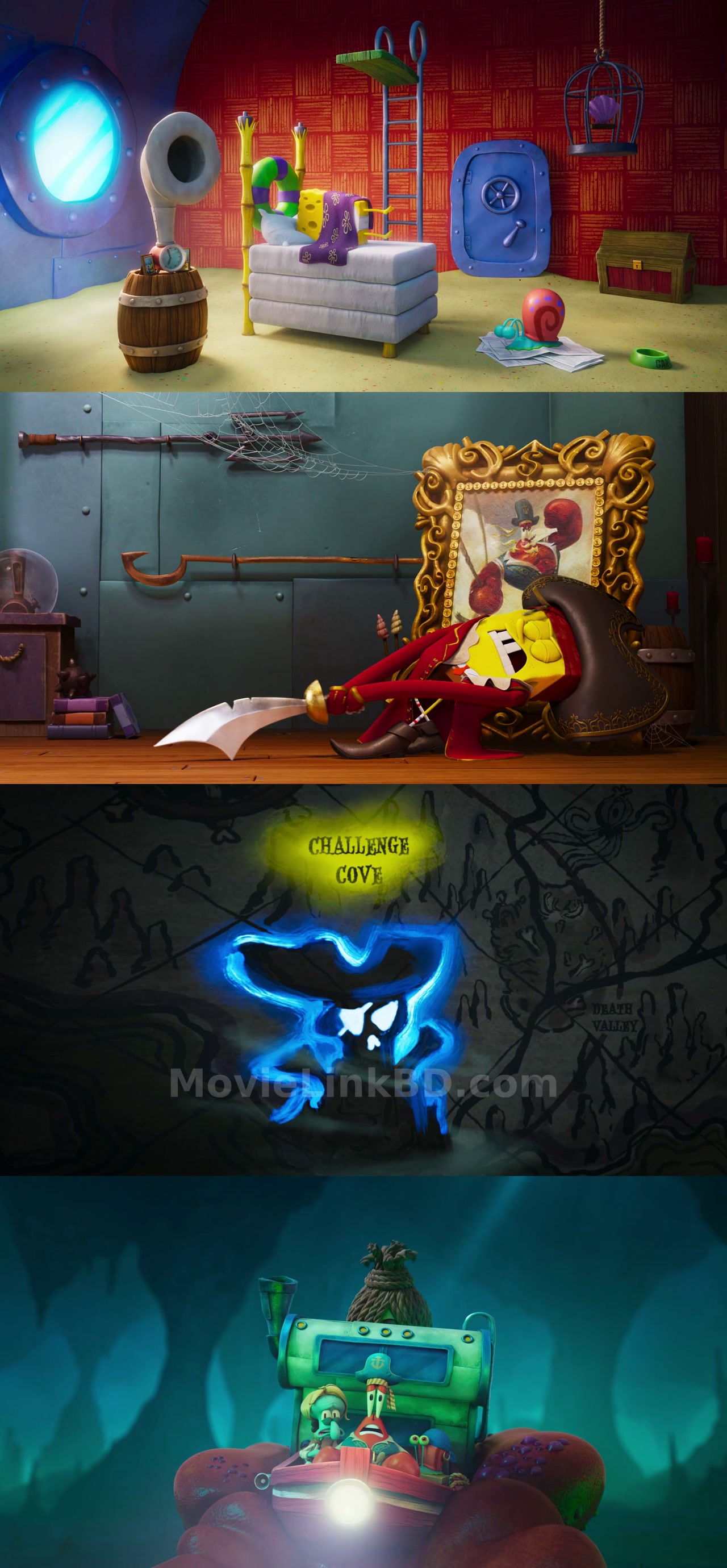 Screenshot of The SpongeBob Movie: Search for SquarePants (2025) &bull; English + Hindi on MovieLinkBD