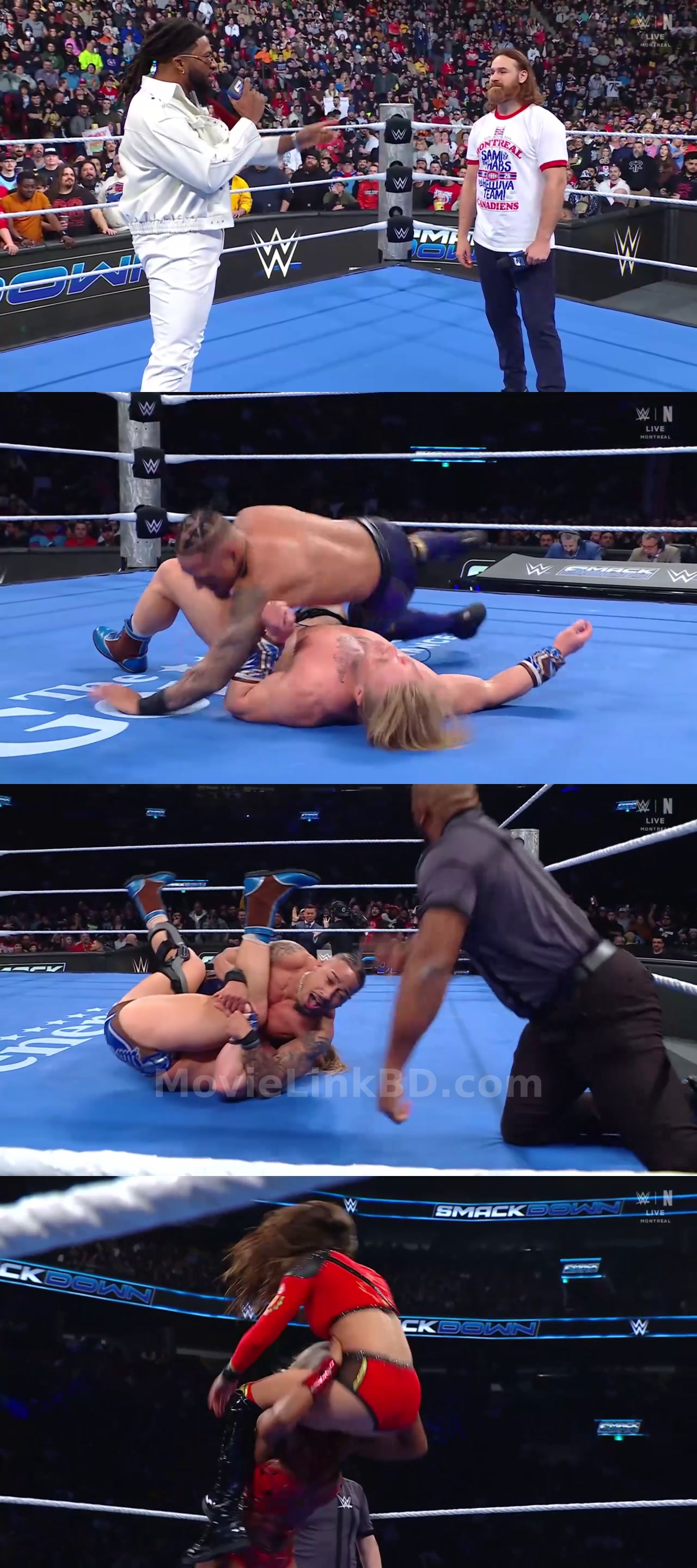 Screenshot of WWE Friday Night SmackDown (23rd January 2026) &bull; English on MovieLinkBD