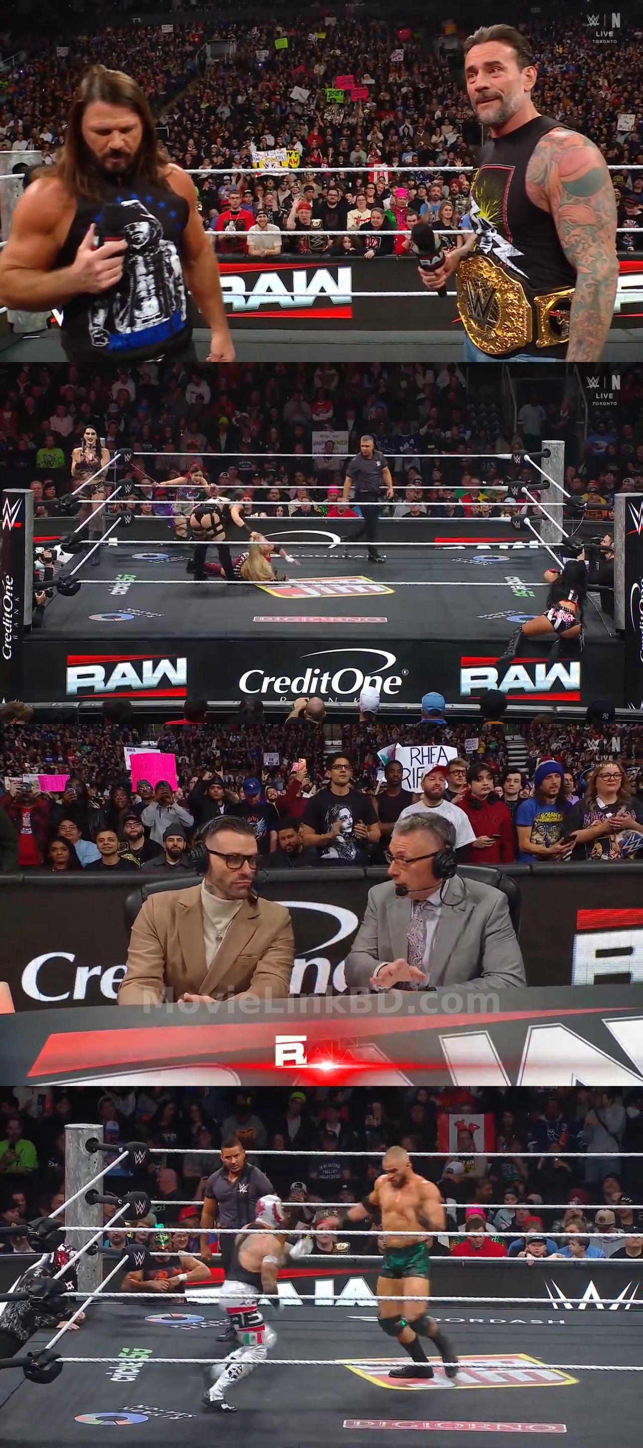 Screenshot of WWE Monday Night Raw 26th January 2026 &bull; English on MovieLinkBD