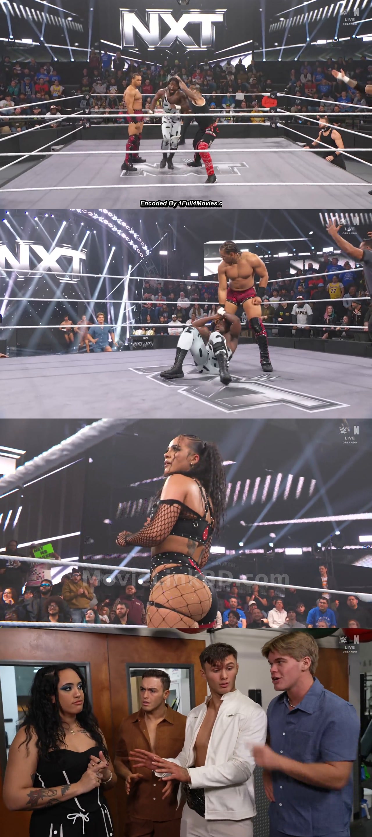 Screenshot of WWE NXT 27th January 2026 &bull; English + Hindi on MovieLinkBD
