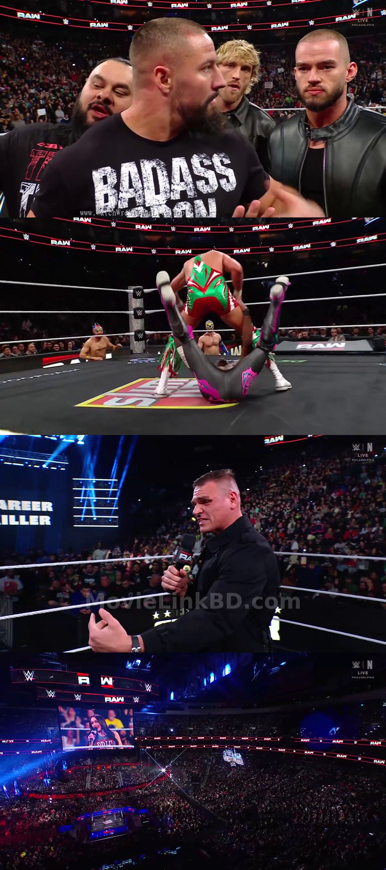 Screenshot of WWE Monday Night Raw (2nd- February 2026) &bull; English on MovieLinkBD