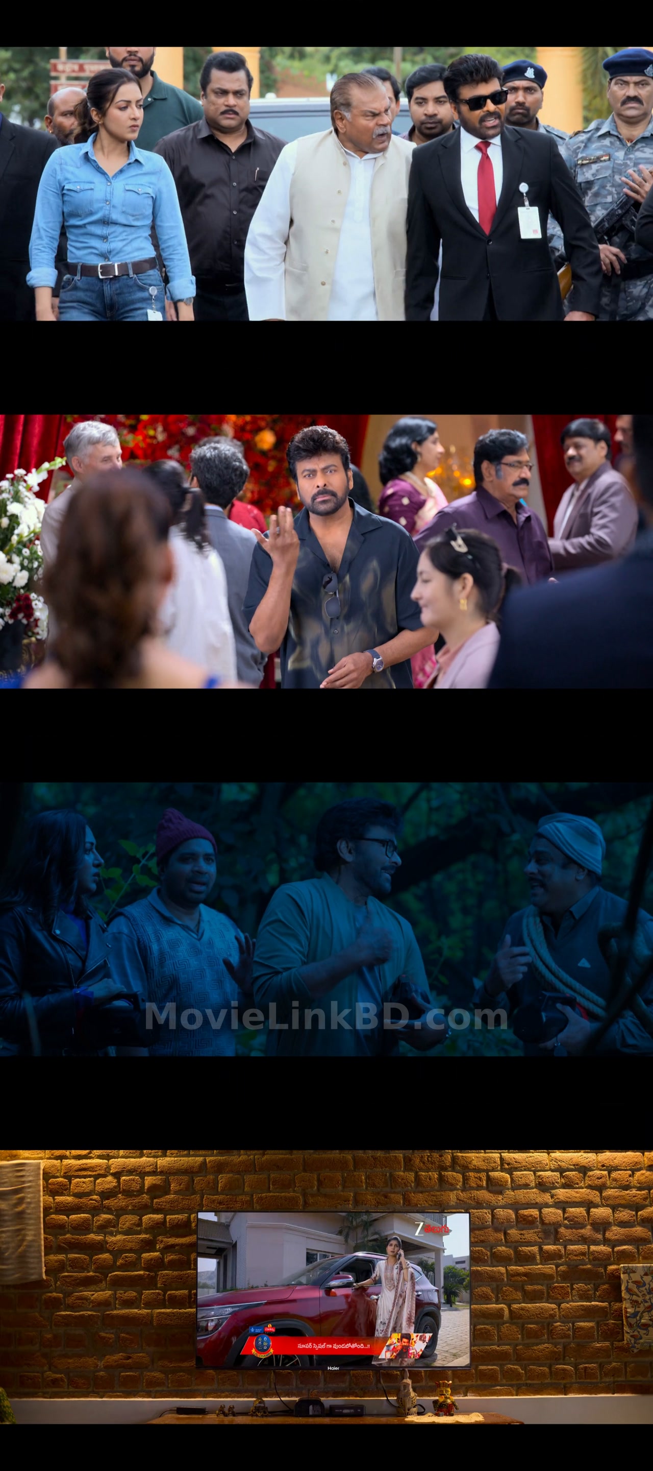 Screenshot of Mana ShankaraVaraprasad Garu  Full HD (2026) &bull; Hindi + Telugu on MovieLinkBD