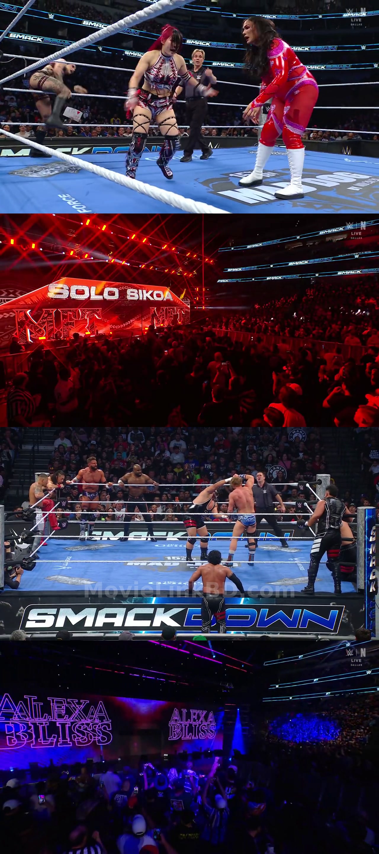 Screenshot of WWE Friday Night SmackDown (13th February 2025) &bull; Hindi + English on MovieLinkBD