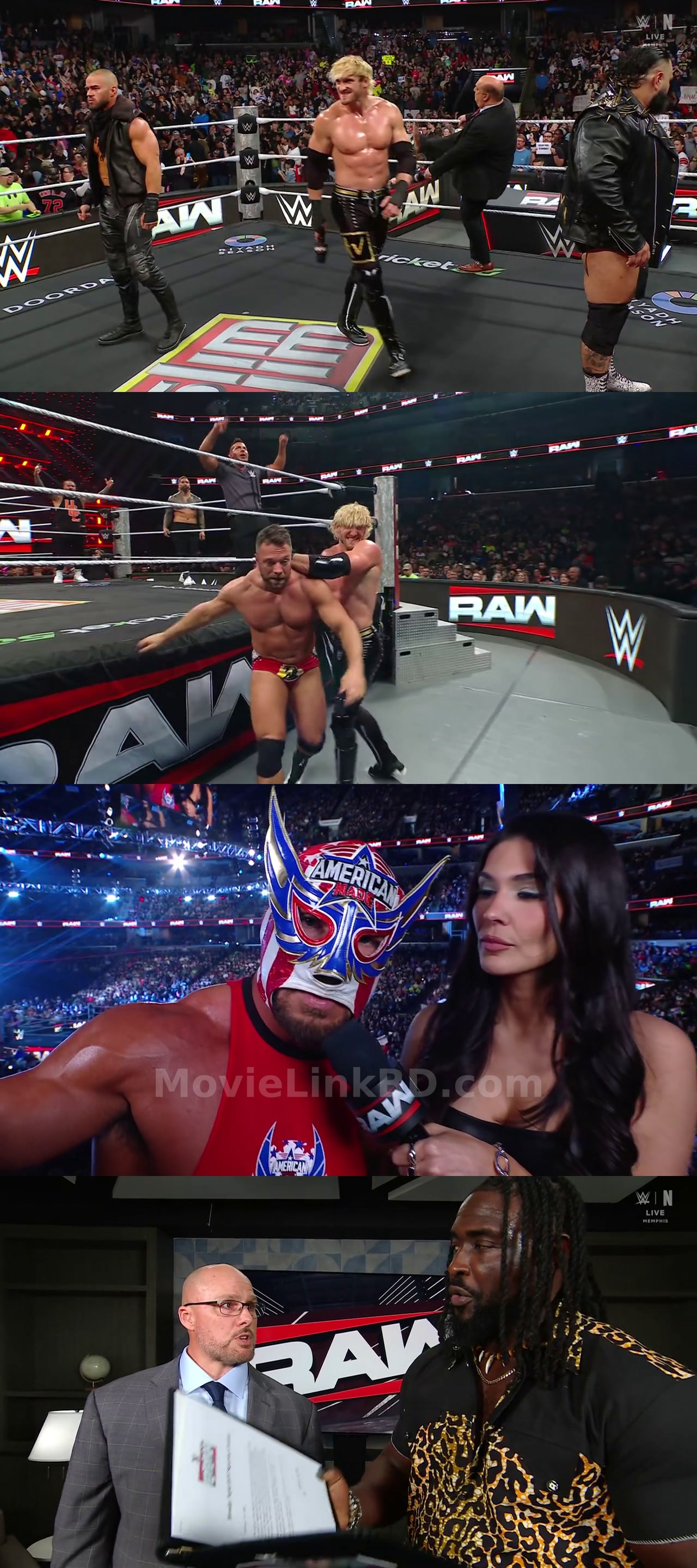 Screenshot of Wwe Monday Night Raw (16th-February 2026) &bull; English + Hindi on MovieLinkBD