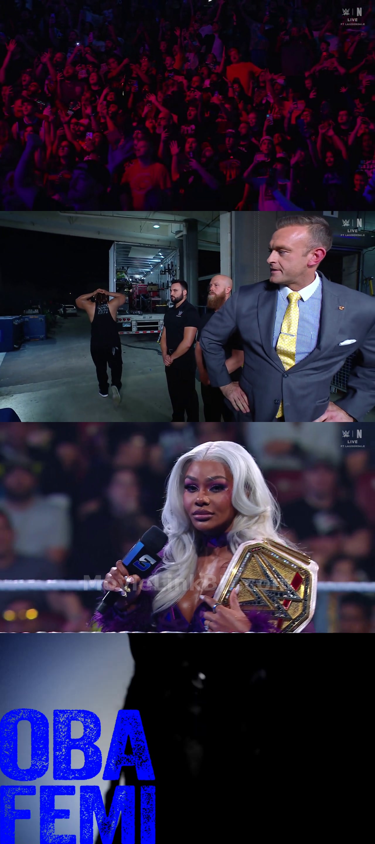Screenshot of WWE Friday Night SmackDown (20th February 2026) &bull; English + Hindi on MovieLinkBD
