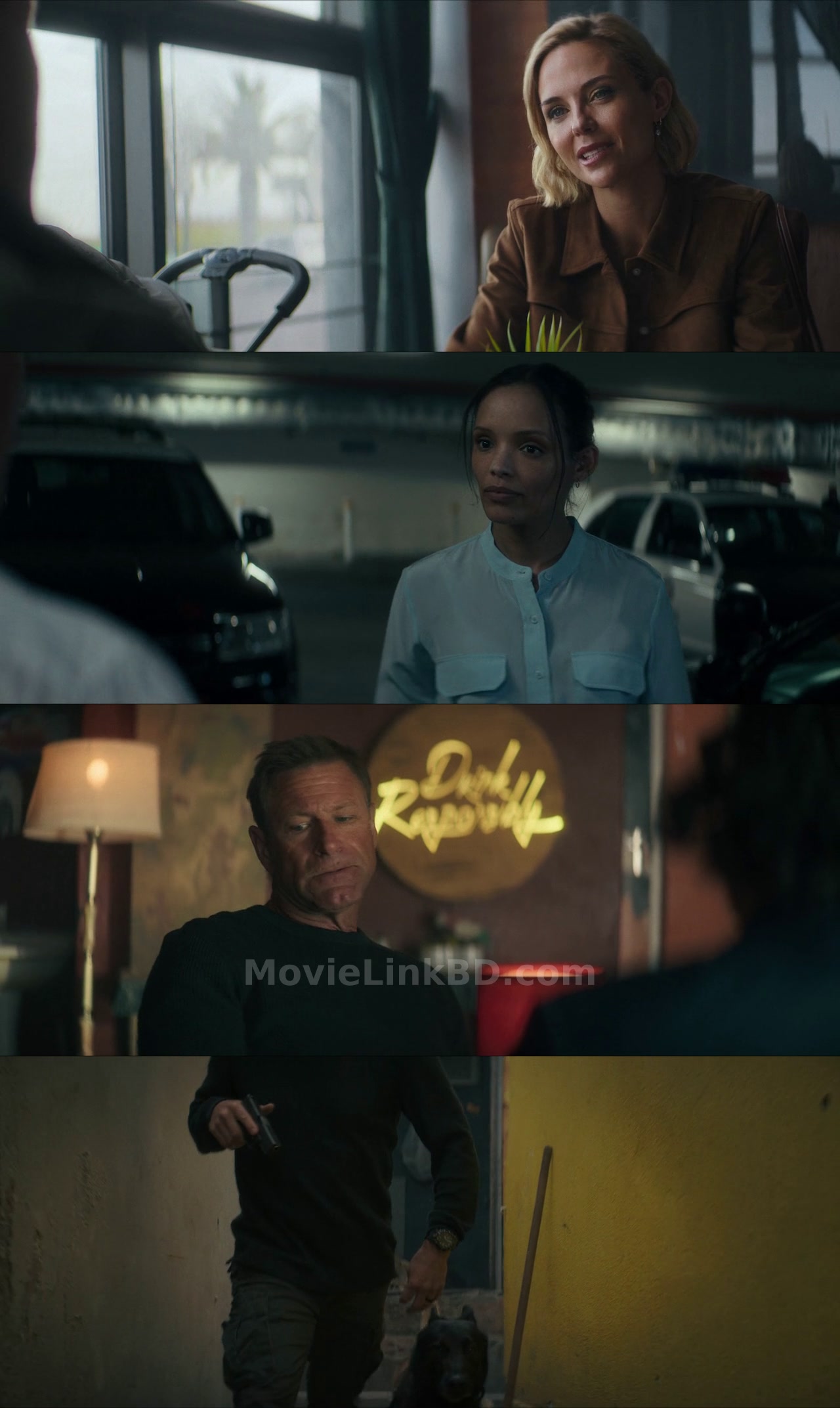 Screenshot of Muzzle: City of Wolves (2025) &bull; English + Hindi on MovieLinkBD