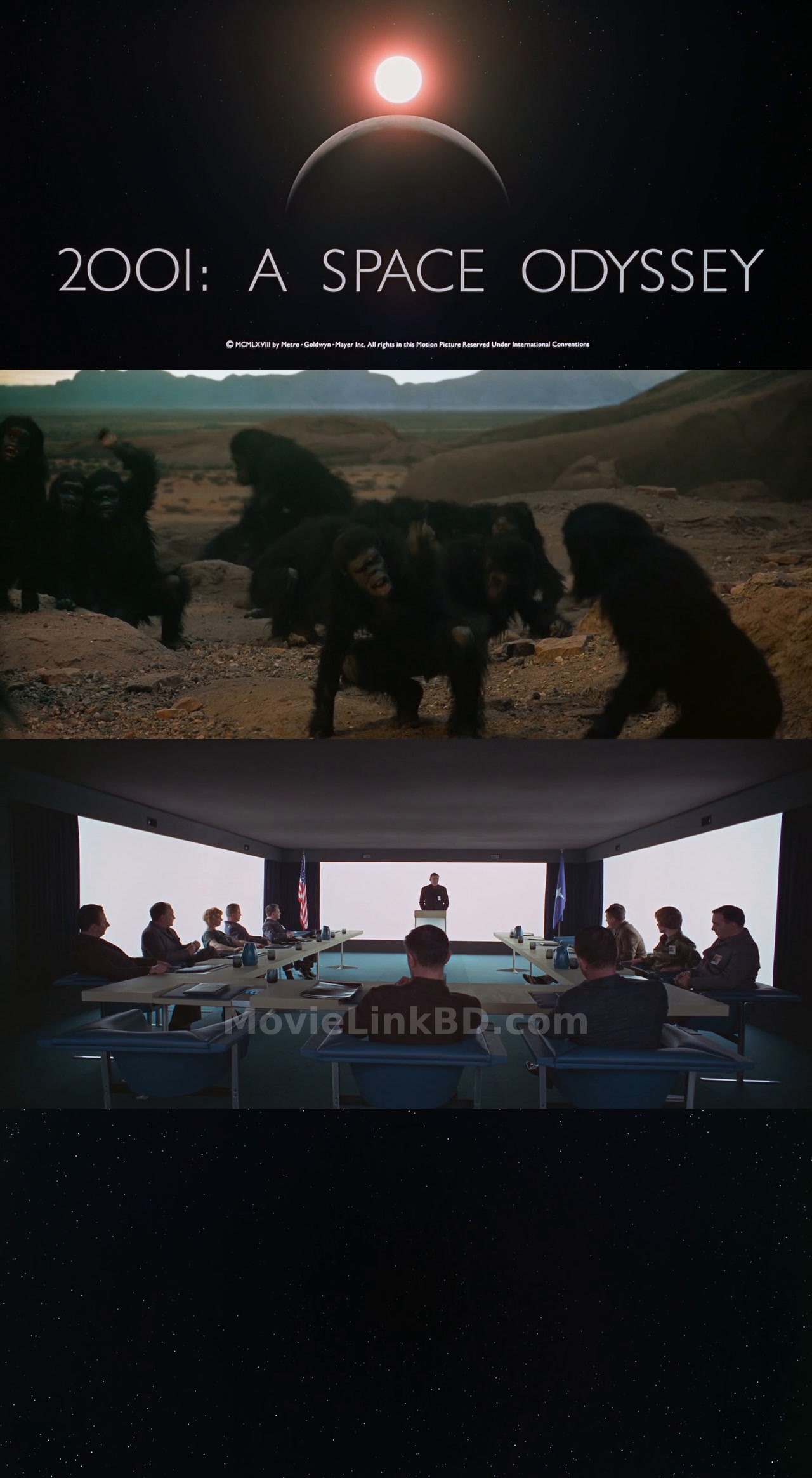Screenshot of 2001: A Space Odyssey (1968) &bull; English on MovieLinkBD