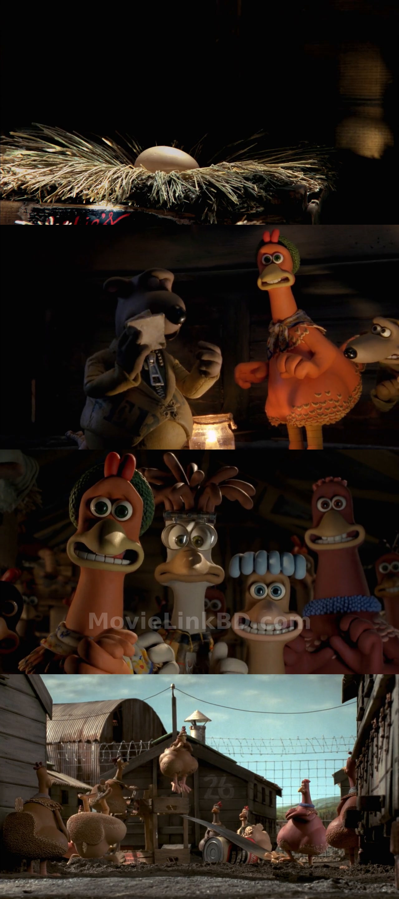 Screenshot of Chicken Run (2000) &bull; English + Hindi on MovieLinkBD