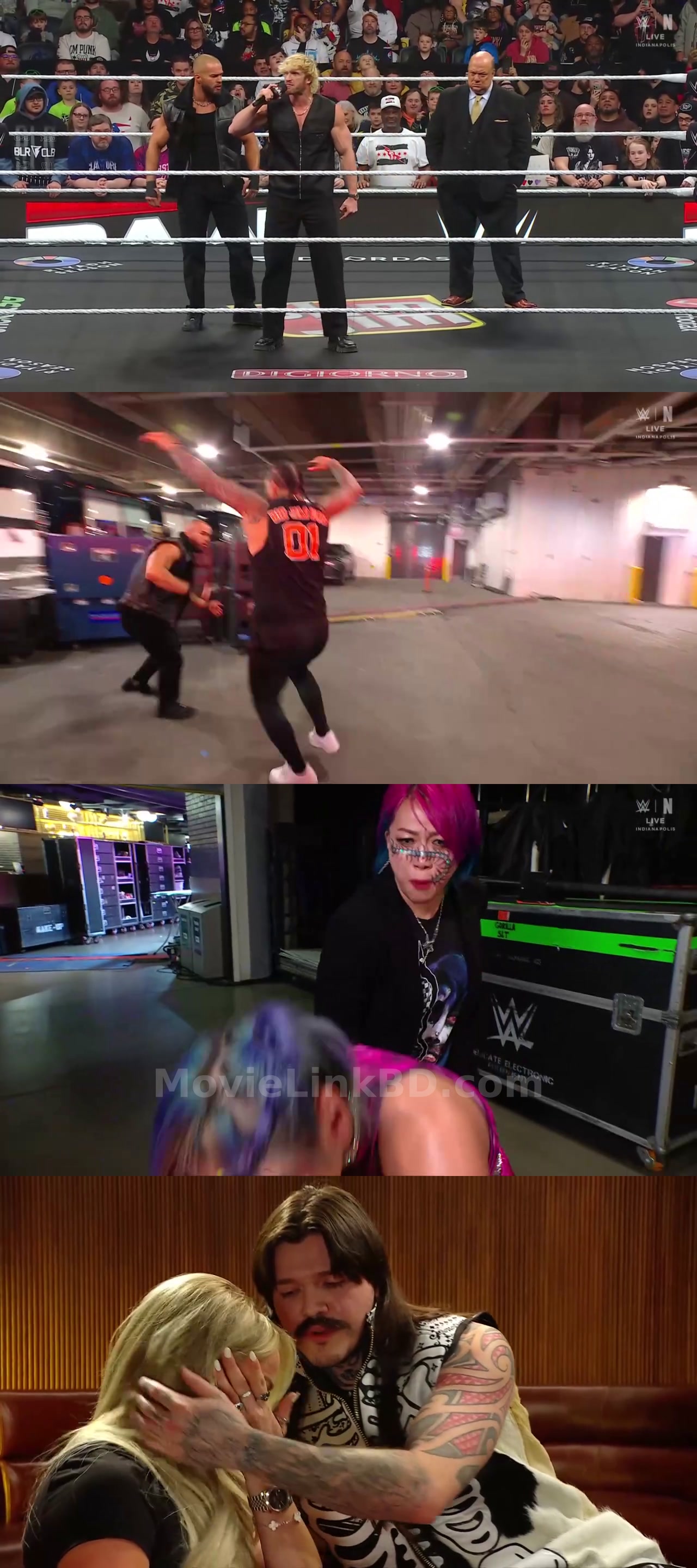 Screenshot of WWE Monday Night Raw (2nd-March 2026) &bull; English on MovieLinkBD