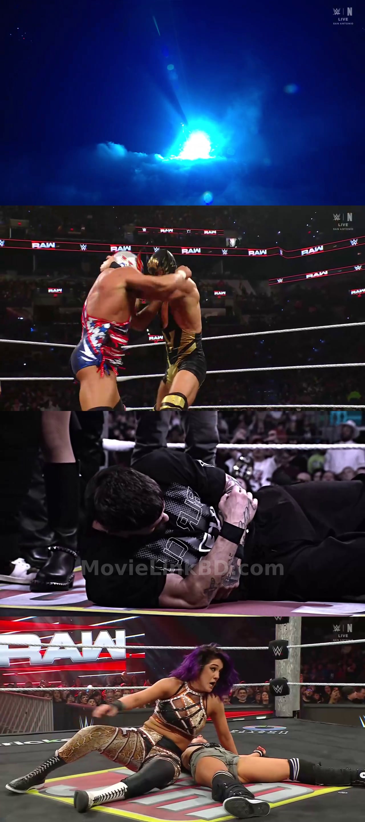 Screenshot of WWE Monday Night Raw (16th-March 2026) English) &bull; English on MovieLinkBD