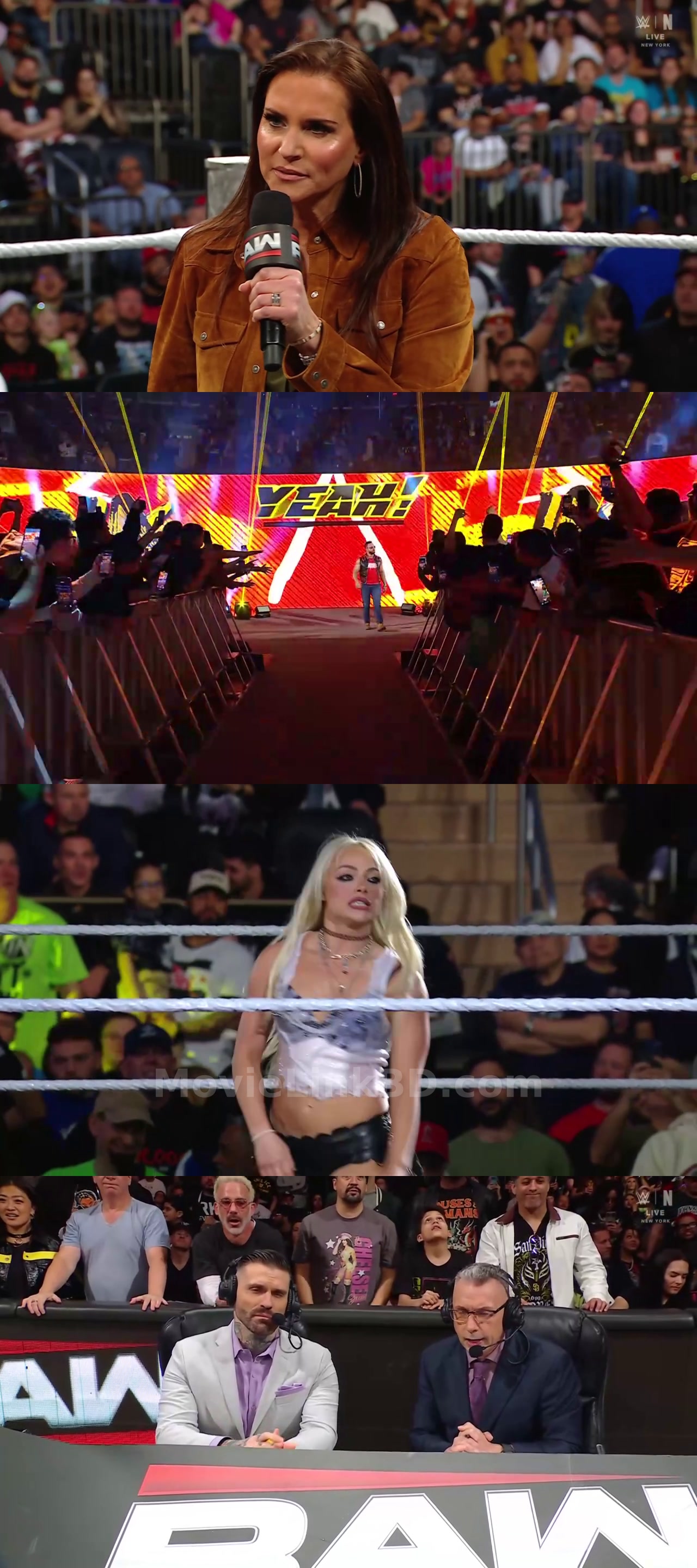 Screenshot of WWE Monday Night Raw (30th-March 2026) &bull; English on MovieLinkBD