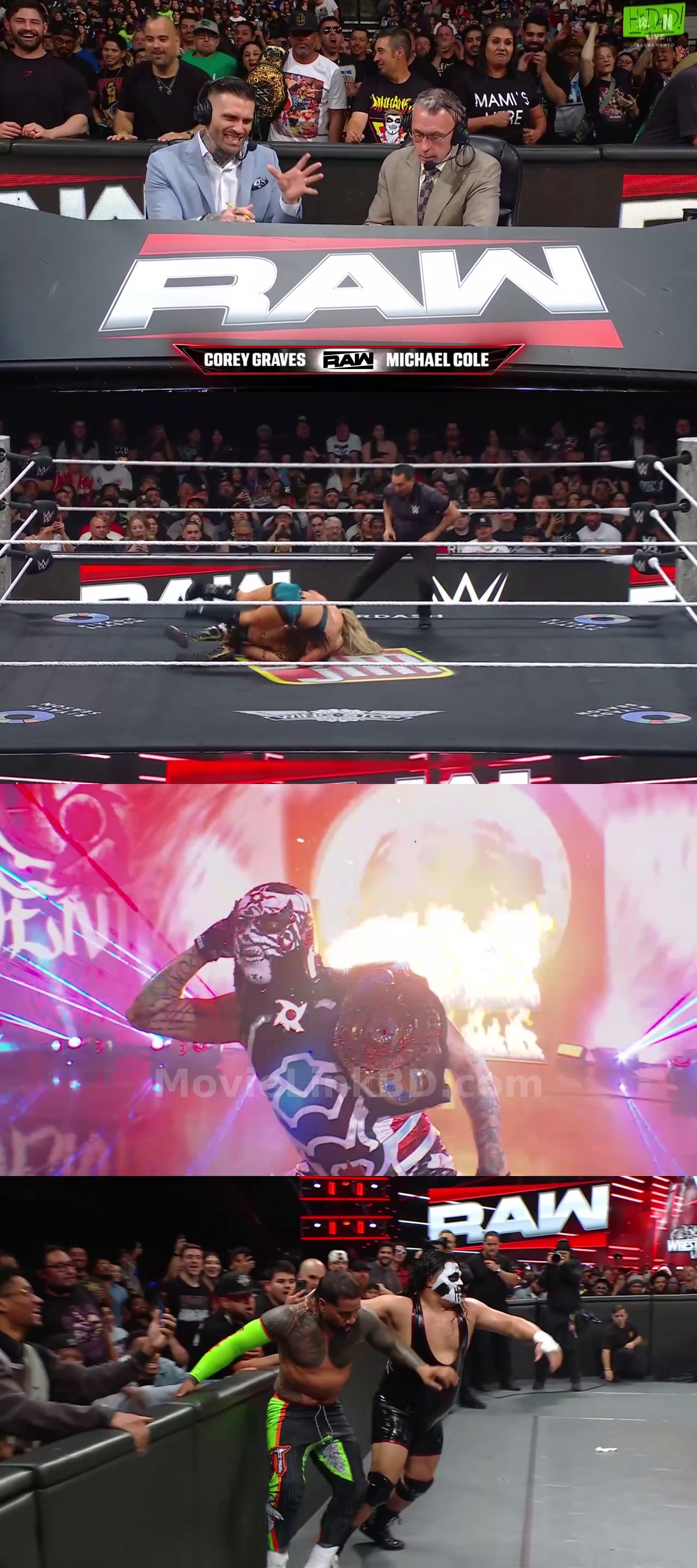 Screenshot of WWE Monday Night Raw (13th-April 2026) &bull; English on MovieLinkBD
