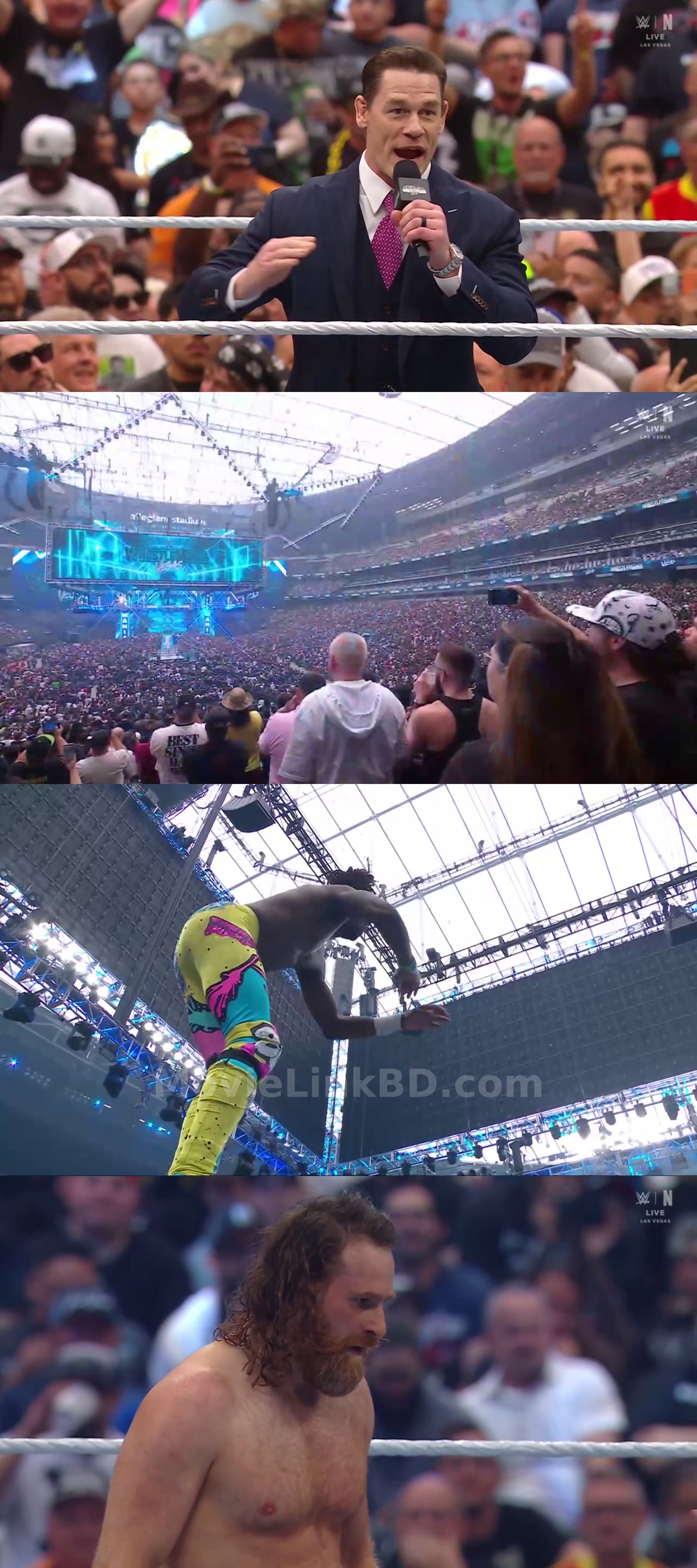 Screenshot of WWE WrestleMania 42 ( Day 2 - 19th April 2026) &bull; Hindi on MovieLinkBD