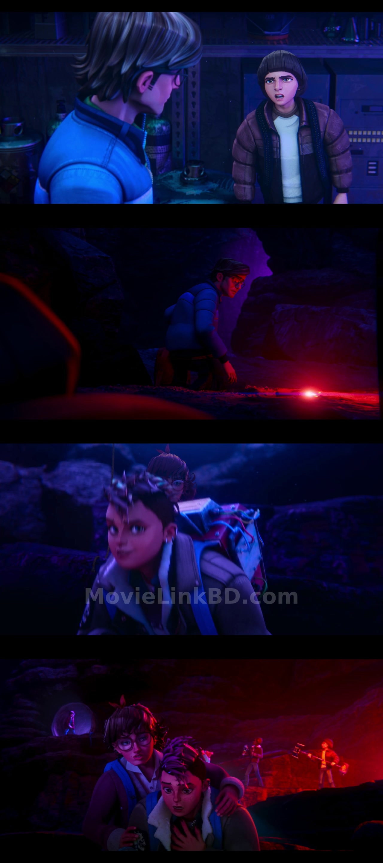 Screenshot of Stranger Things: Tales from '85  Season 1 [Ep01-10] Completed [ORG Hindi] (2026) &bull; Hindi + English on MovieLinkBD