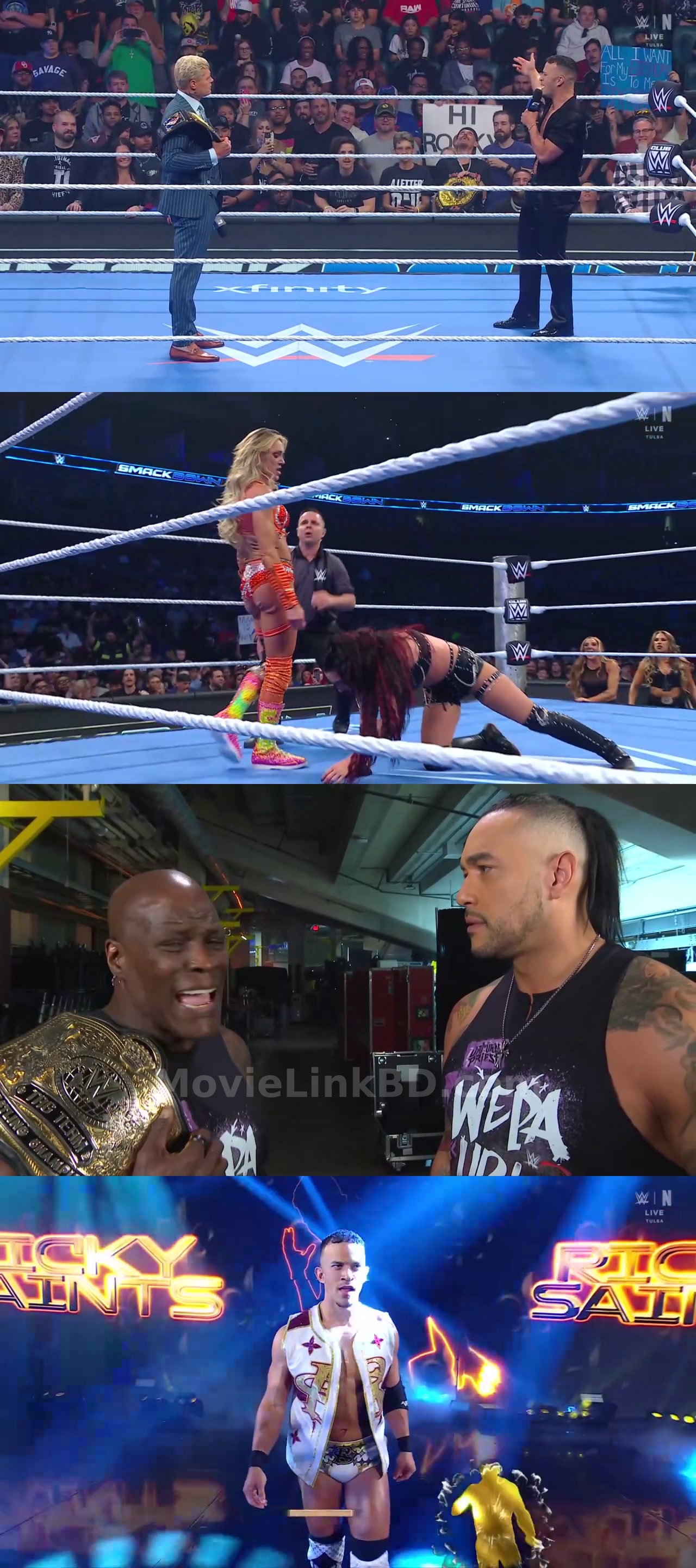 Screenshot of WWE Friday Night SmackDown (1st May 2026) &bull; English on MovieLinkBD