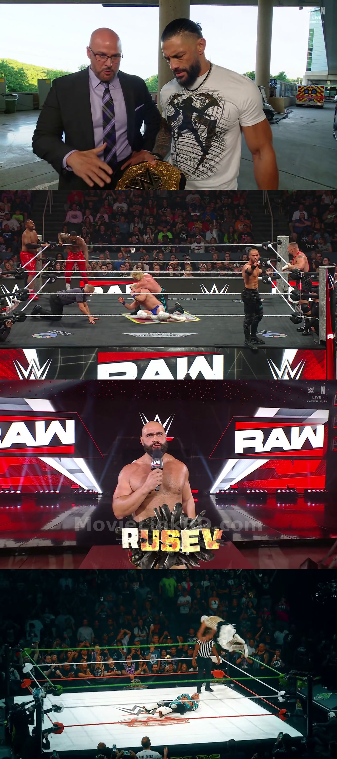 Screenshot of WWE Monday Night Raw (11th-May 2026) &bull; Hindi + English on MovieLinkBD