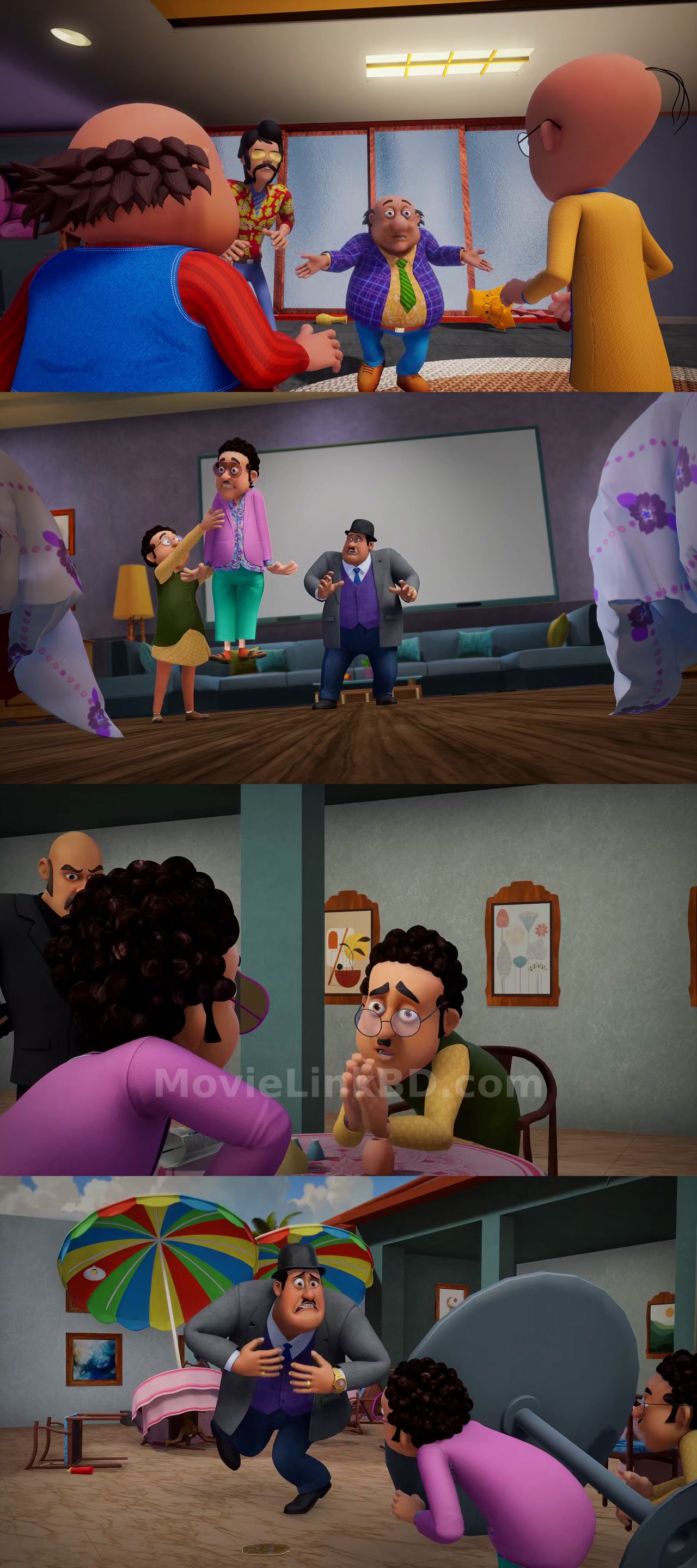 Screenshot of Motu Patlu Ka Goa Dhammal  Full HD [ Hindi +Bengali Dubbed ORG] (2026) &bull; Hindi + Bangla + Multi Audio on MovieLinkBD