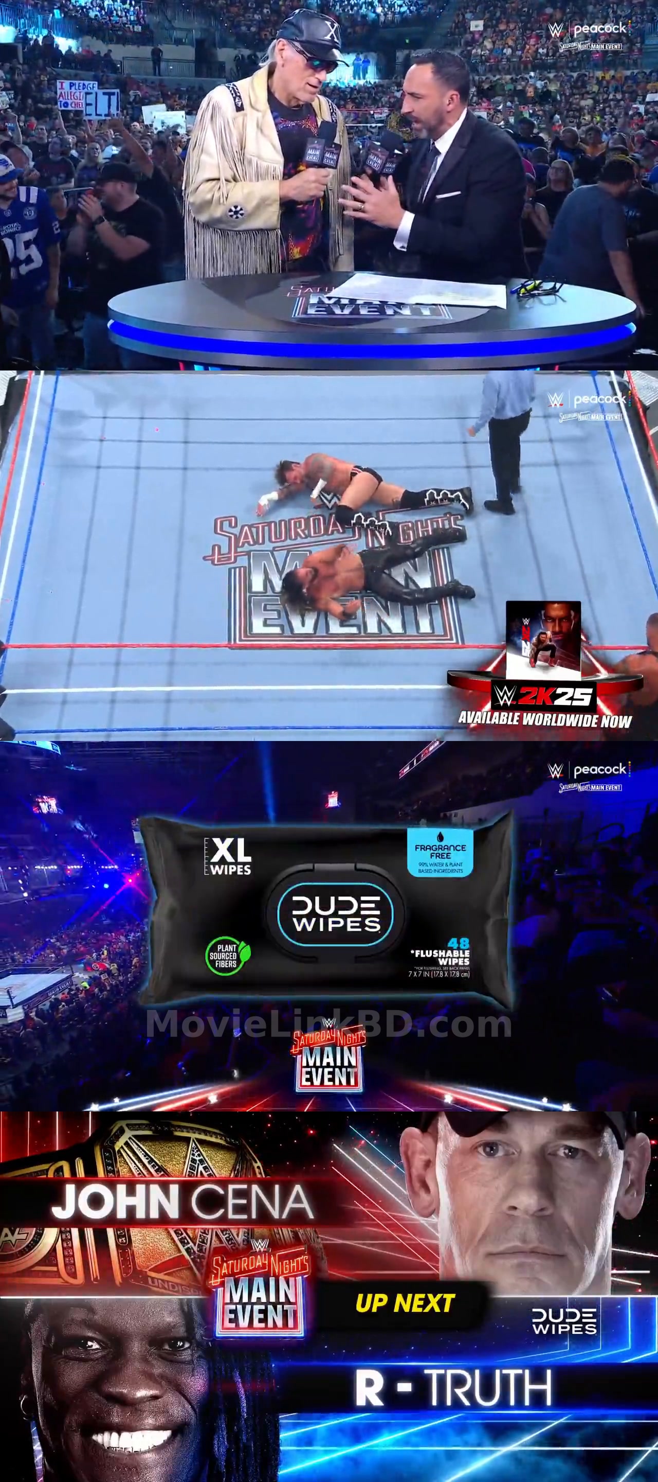 Screenshot of WWE Saturday Nights Main Event (24th May 2025) &bull; English on MovieLinkBD