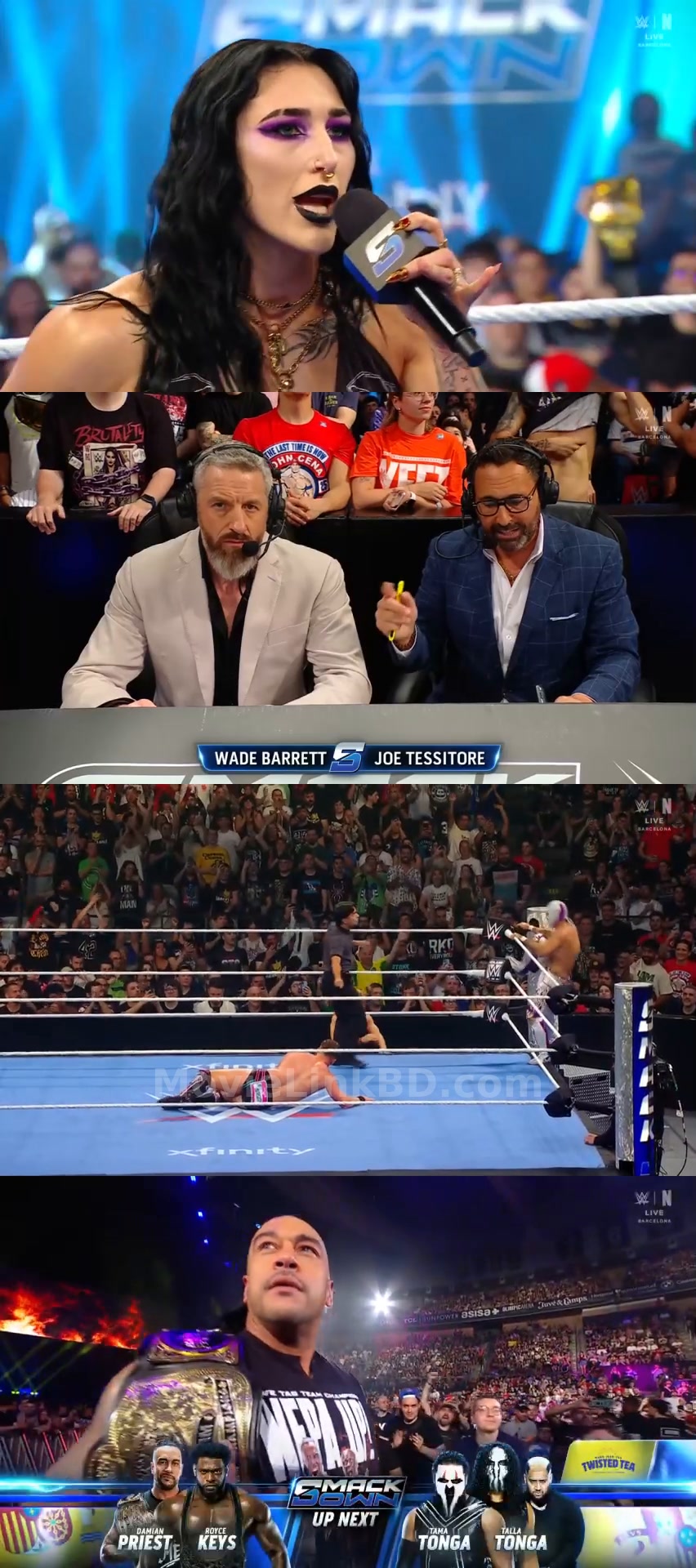 Screenshot of WWE Friday Night SmackDown (29th May 2026) &bull; Hindi + English on MovieLinkBD