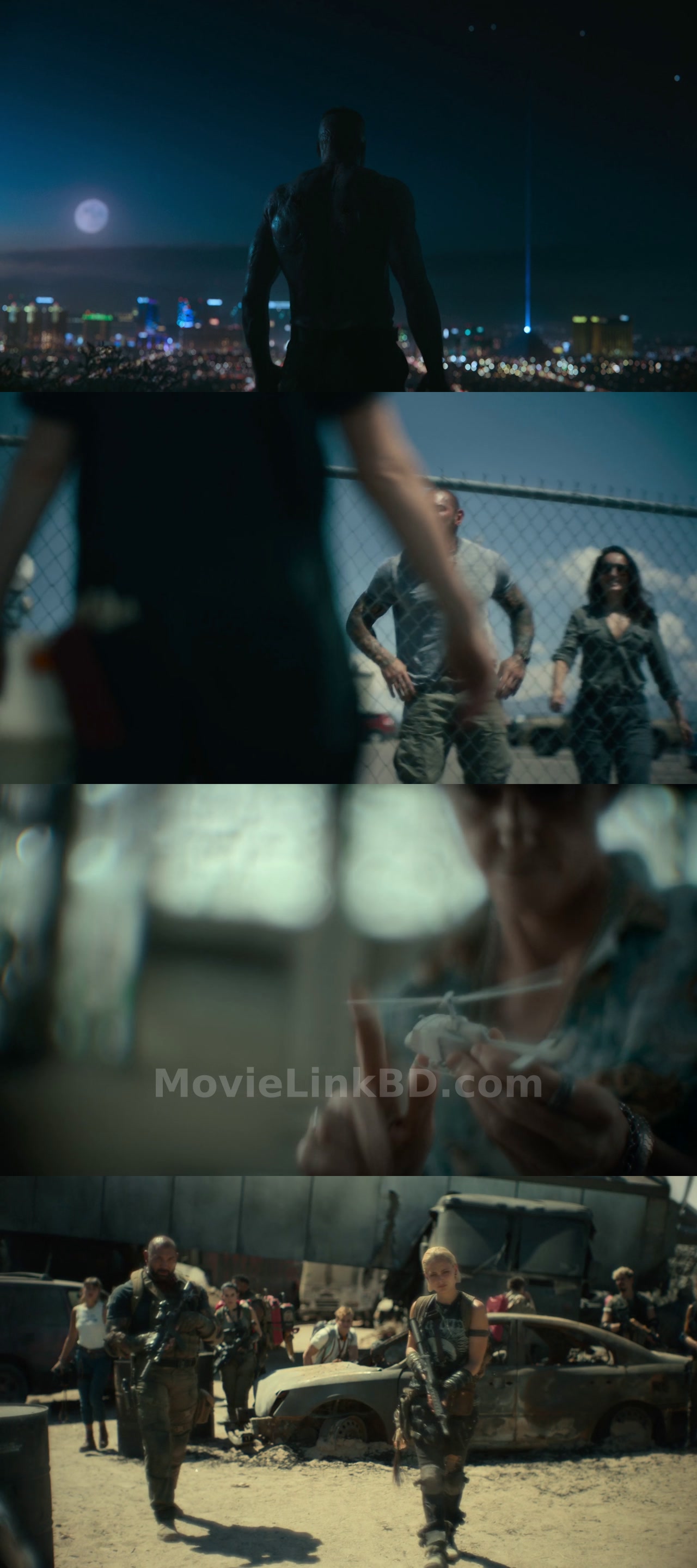 Screenshot of Army of the Dead (2021) &bull; English + Hindi + Dual Audio on MovieLinkBD