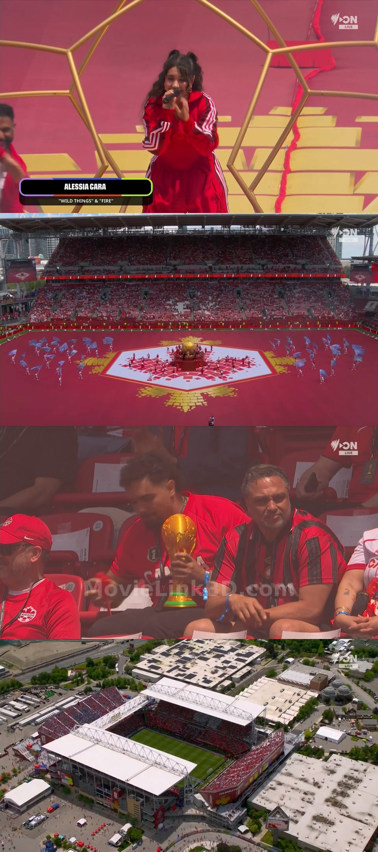 Screenshot of FIFA World Cup  Canada Opening Ceremony part 2 (2026) &bull; English on MovieLinkBD