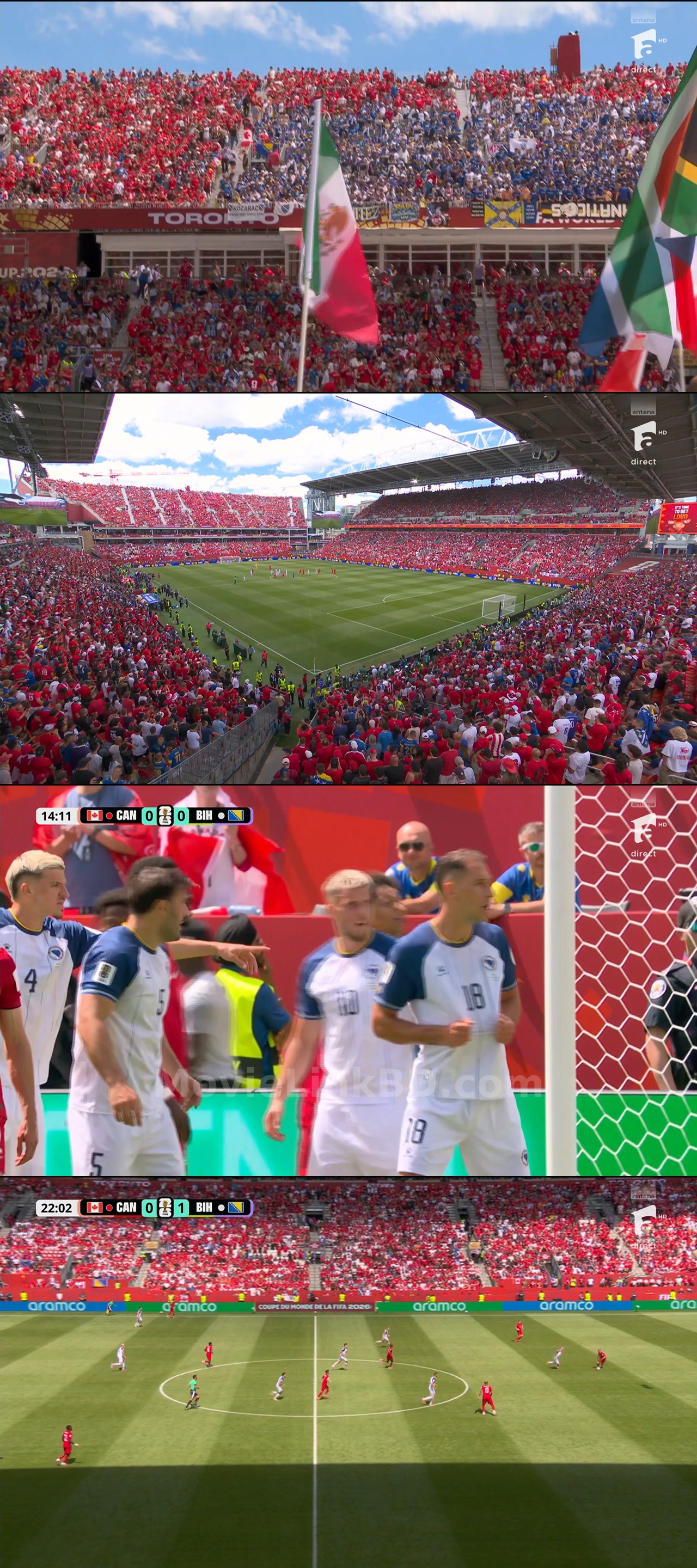 Screenshot of FIFA WORLD CUP  Canada vs Bosnia Full Match (2026) on MovieLinkBD