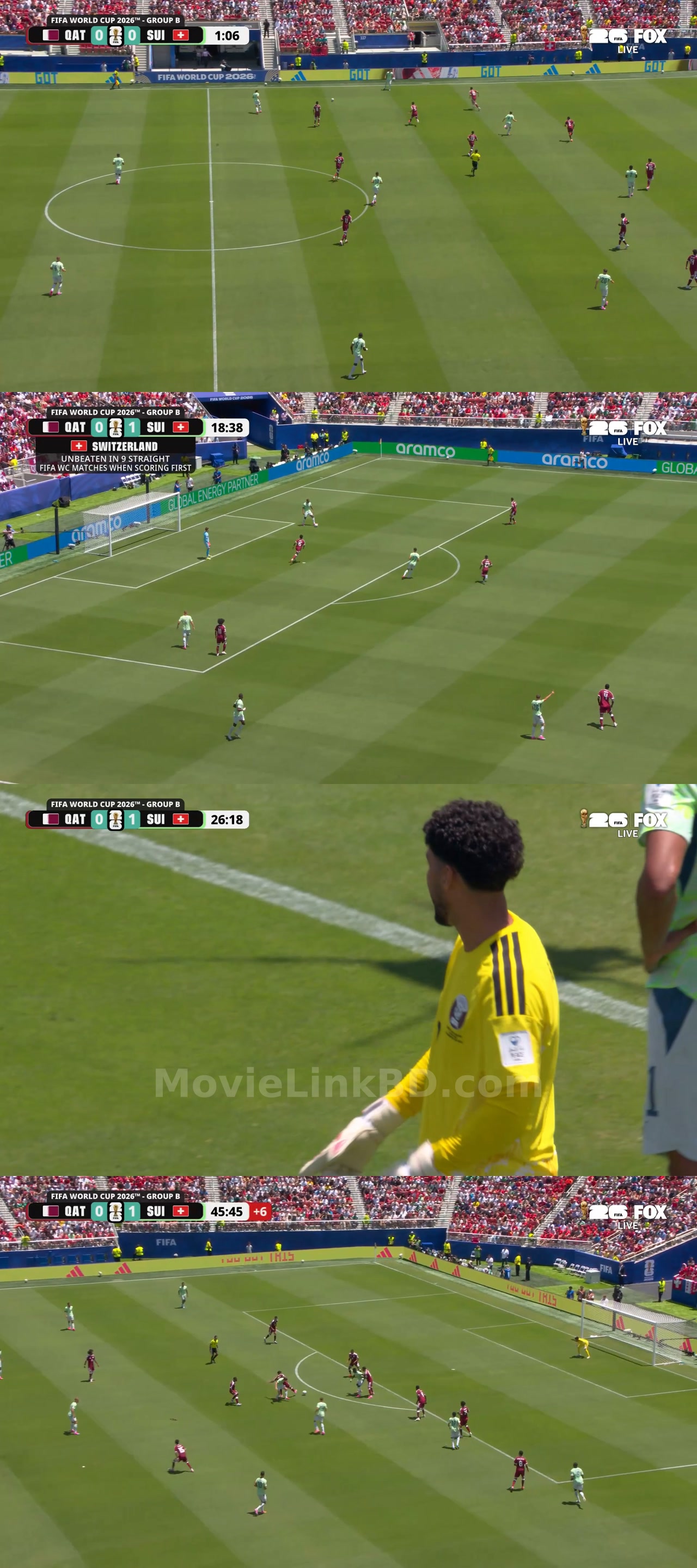 Screenshot of FIFA World Cup  Qatar vs Switzerland । june 14 2026 (2026) &bull; English on MovieLinkBD