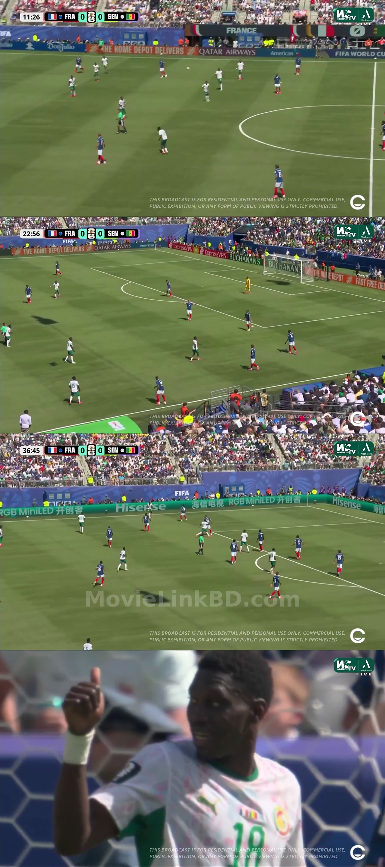 Screenshot of 2026 FIFA World Cup  France vs Senegal - 17 June 2026 (2026) on MovieLinkBD