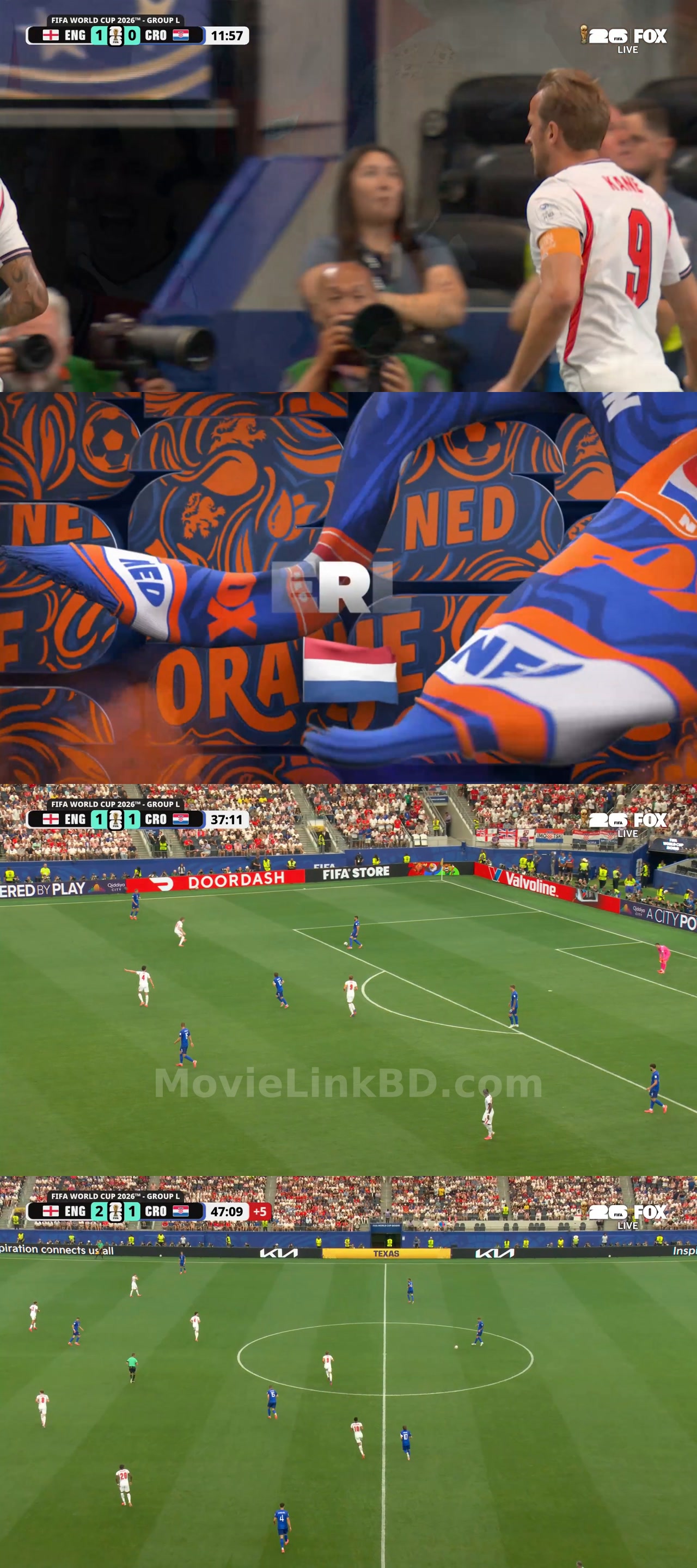 Screenshot of FIFA World Cup  England Vs Croatia - june 17 2026 (2026) &bull; English on MovieLinkBD